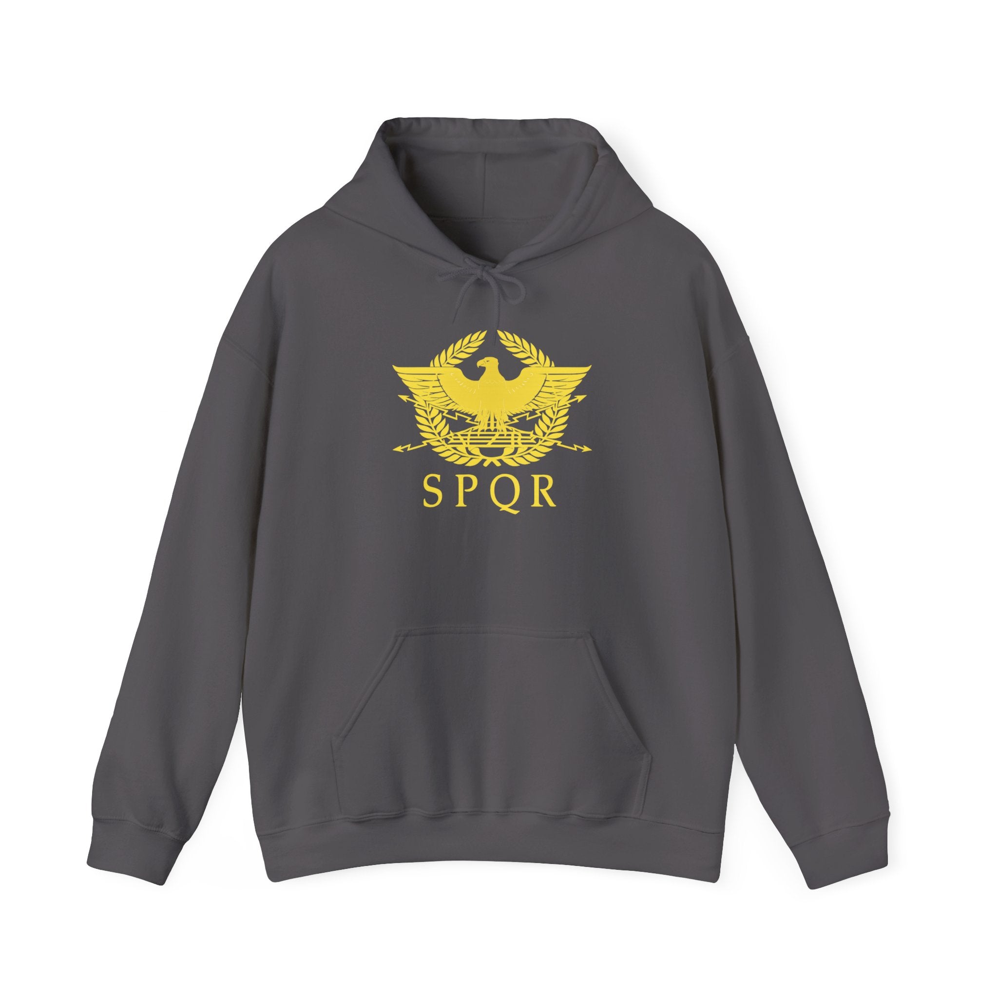 Roman SPQR Eagle Graphic Pull Over Hoodie Sweatshirt