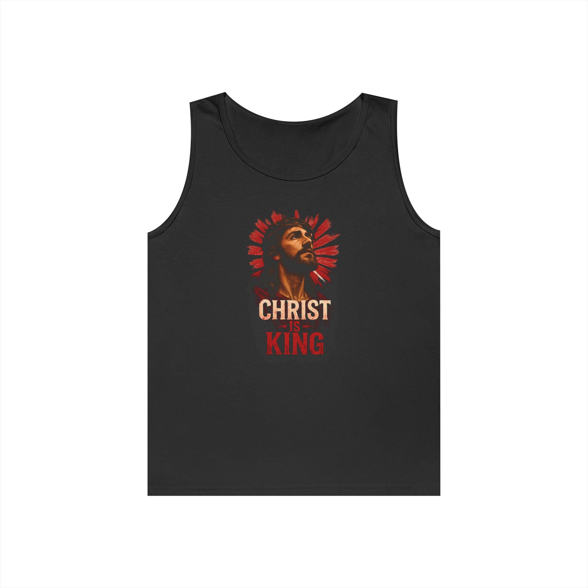 Christ is King Heavy Cotton Tank Top