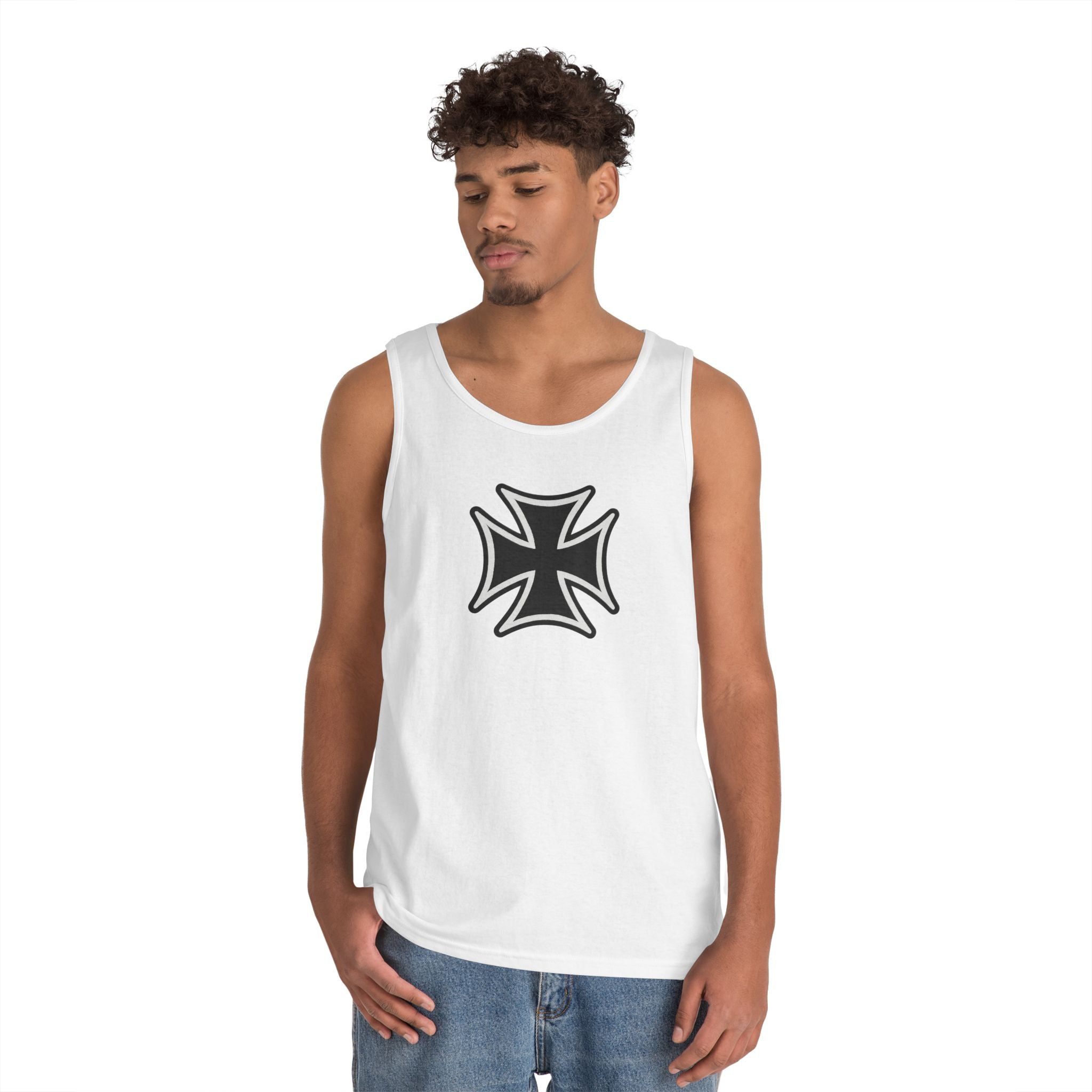Teutonic Cross Heavy Cotton Tank Top