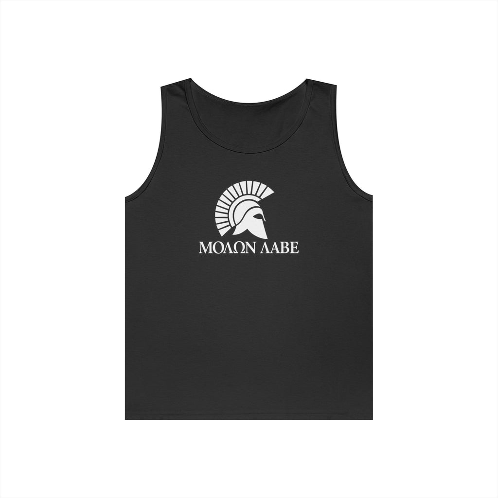 Molon Labe "Come and Take It!" in Greek Heavy Cotton Tank Top