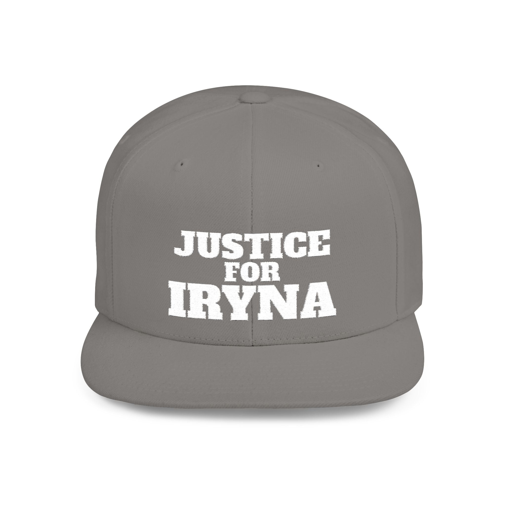 Justice for Iryna Flat Bill Snapback Hat, Statement Cap, Gift for [...]