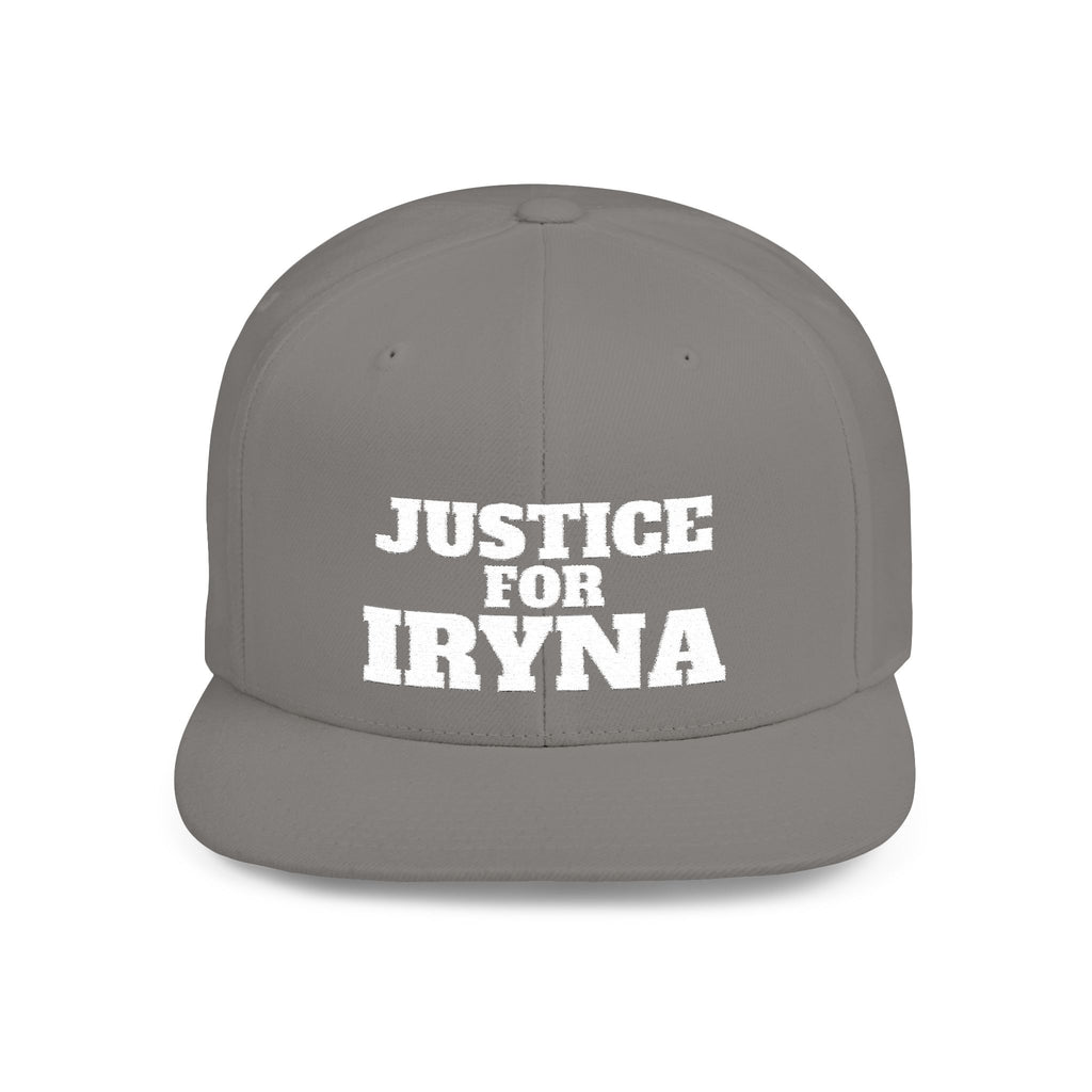 Justice for Iryna Flat Bill Snapback Hat, Statement Cap,