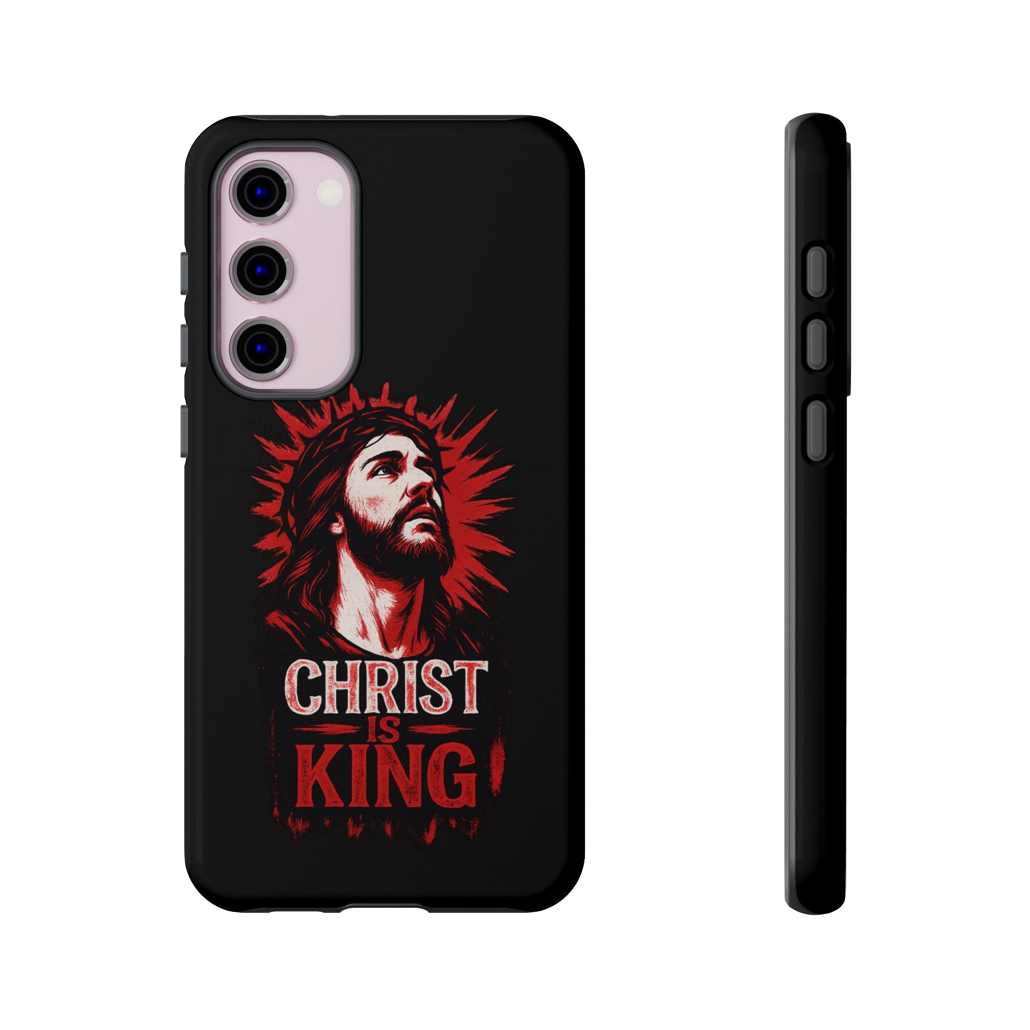 Christ is King Phone Case, Tough Phone Cover for Christian Faith