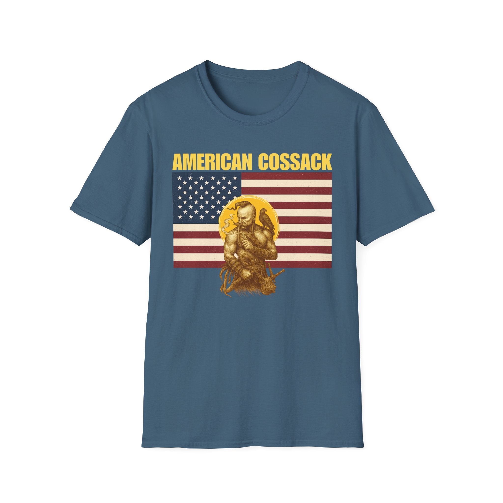 Patriotic American Cossack Alt Design Softstyle T-Shirt