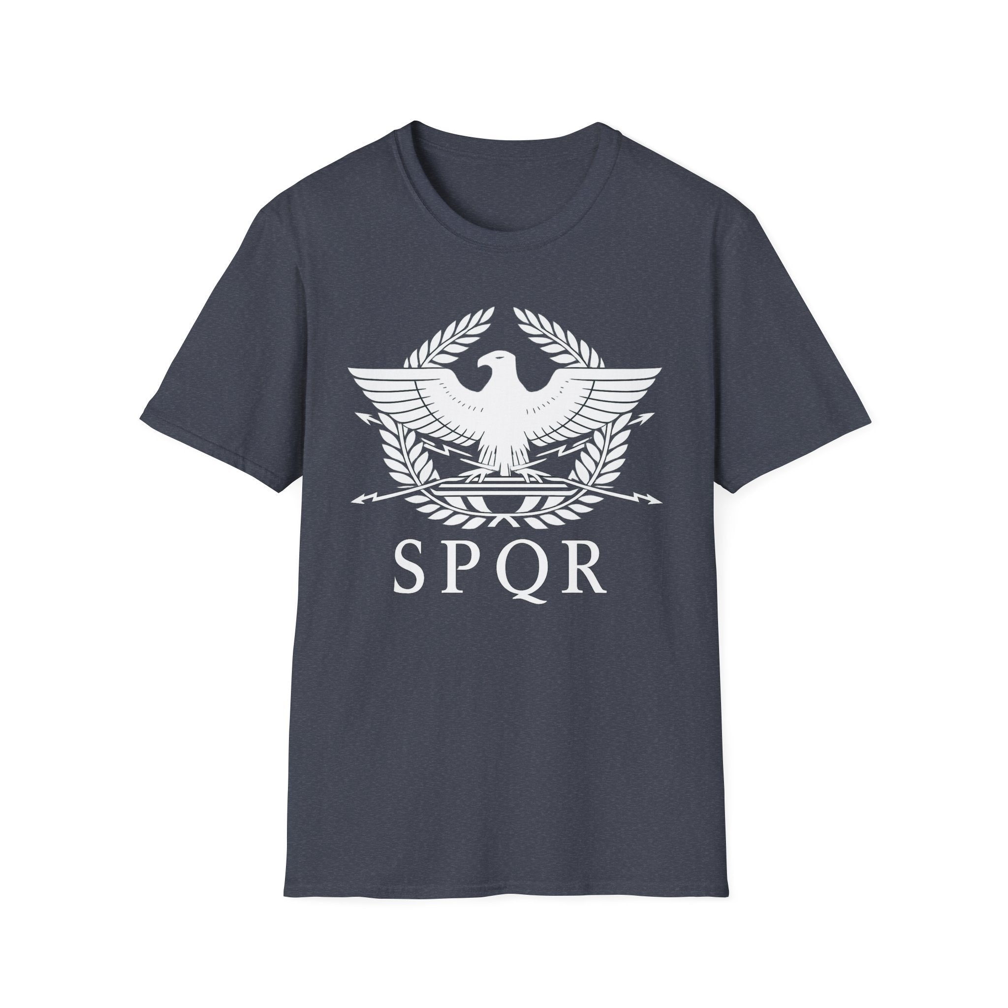 SPQR Roman Eagle White Design Softstyle T-Shirt