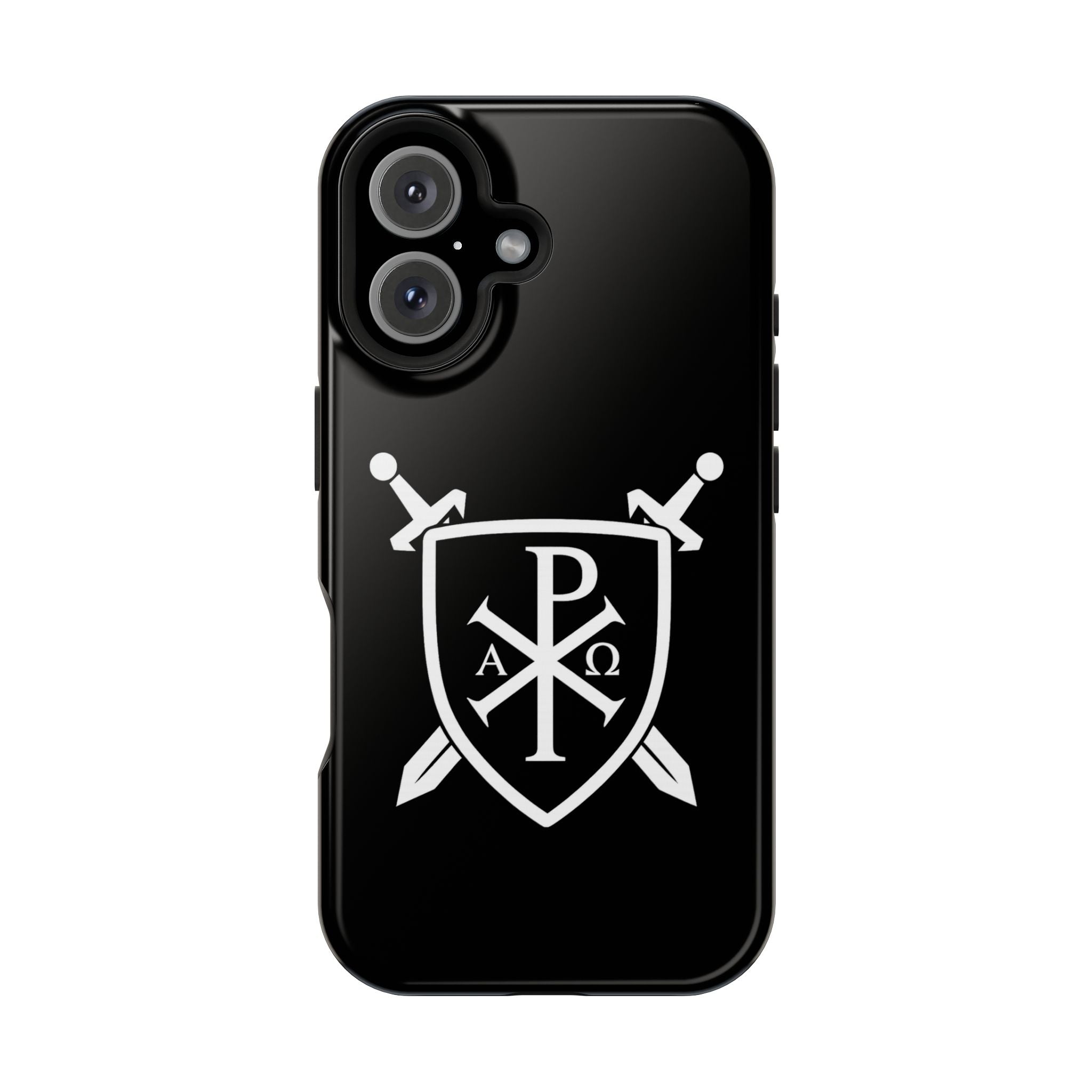 Swords and Shield Pi Chi Rho Graphic Design Magnetic Impact-Resistant Cases