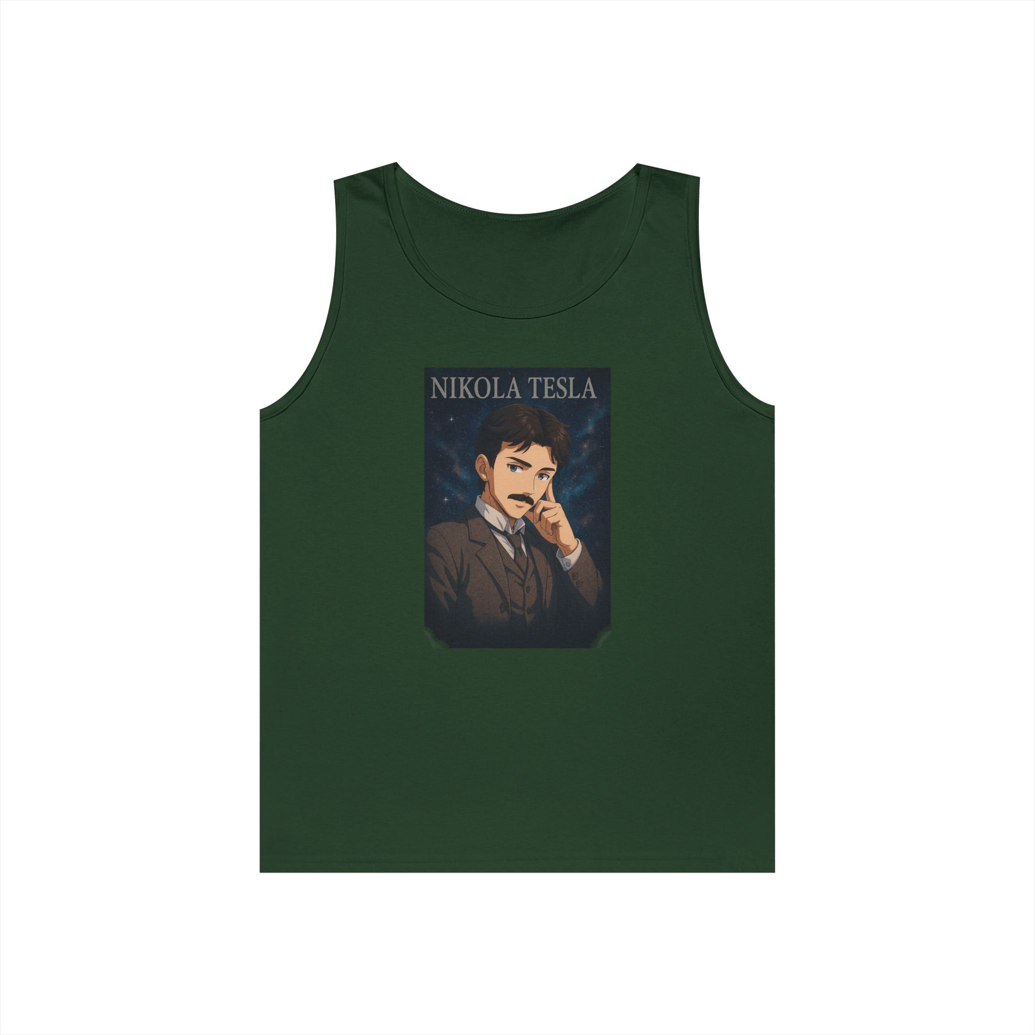 Nikola Tesla Unisex Heavy Cotton Tank Top