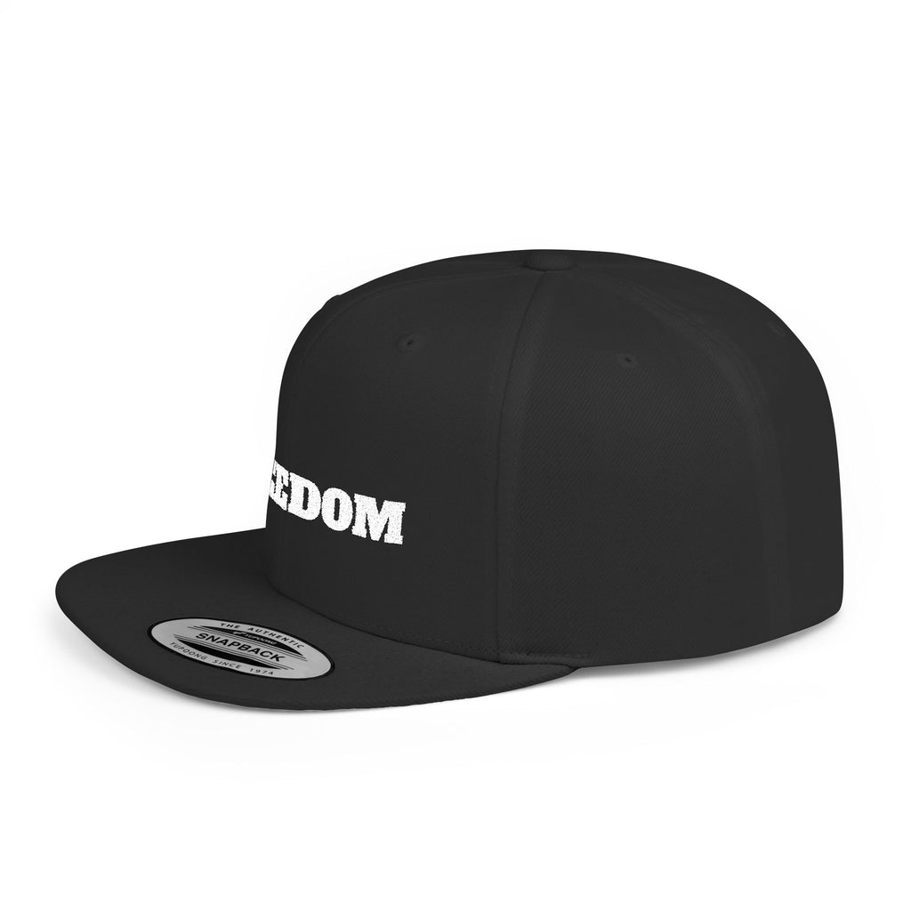 Freedom Flat Bill Snapback Cap, Freedom Adjustable Hat