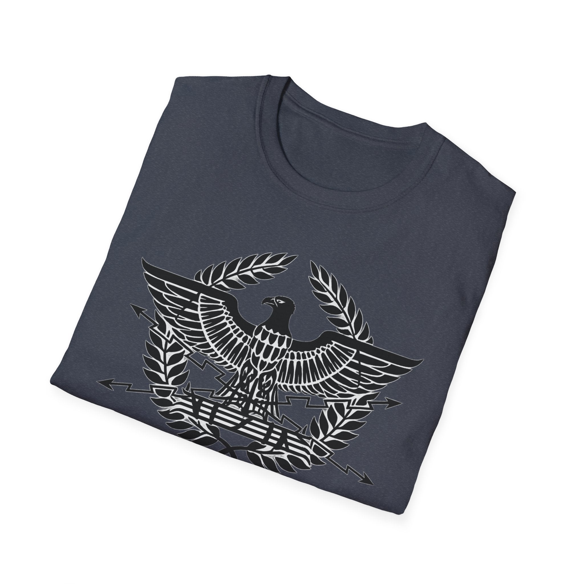 Roman Eagle SPQR Black Design Softstyle T-Shirt