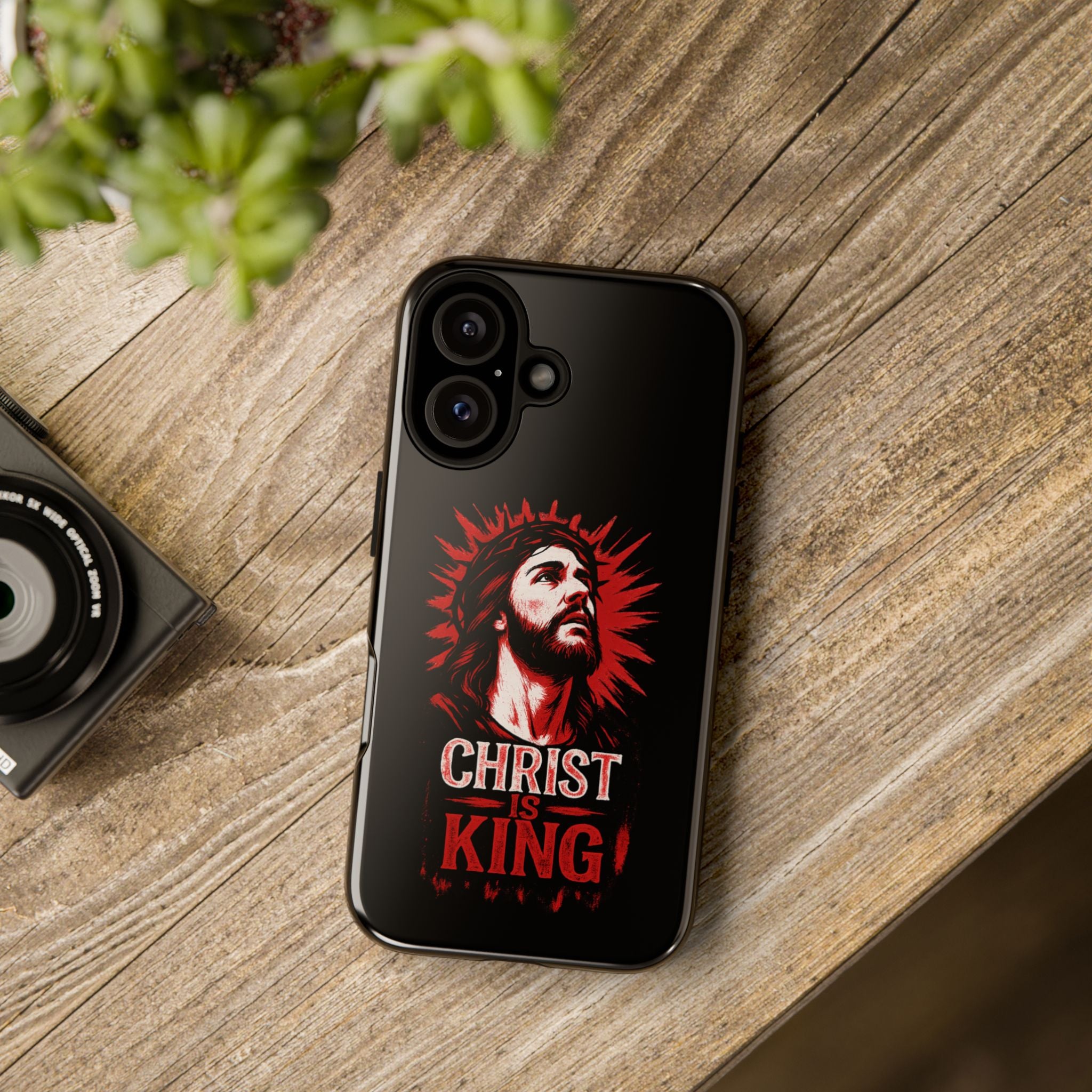 Christ is King Phone Case, Tough Phone Cover for Christian Faith