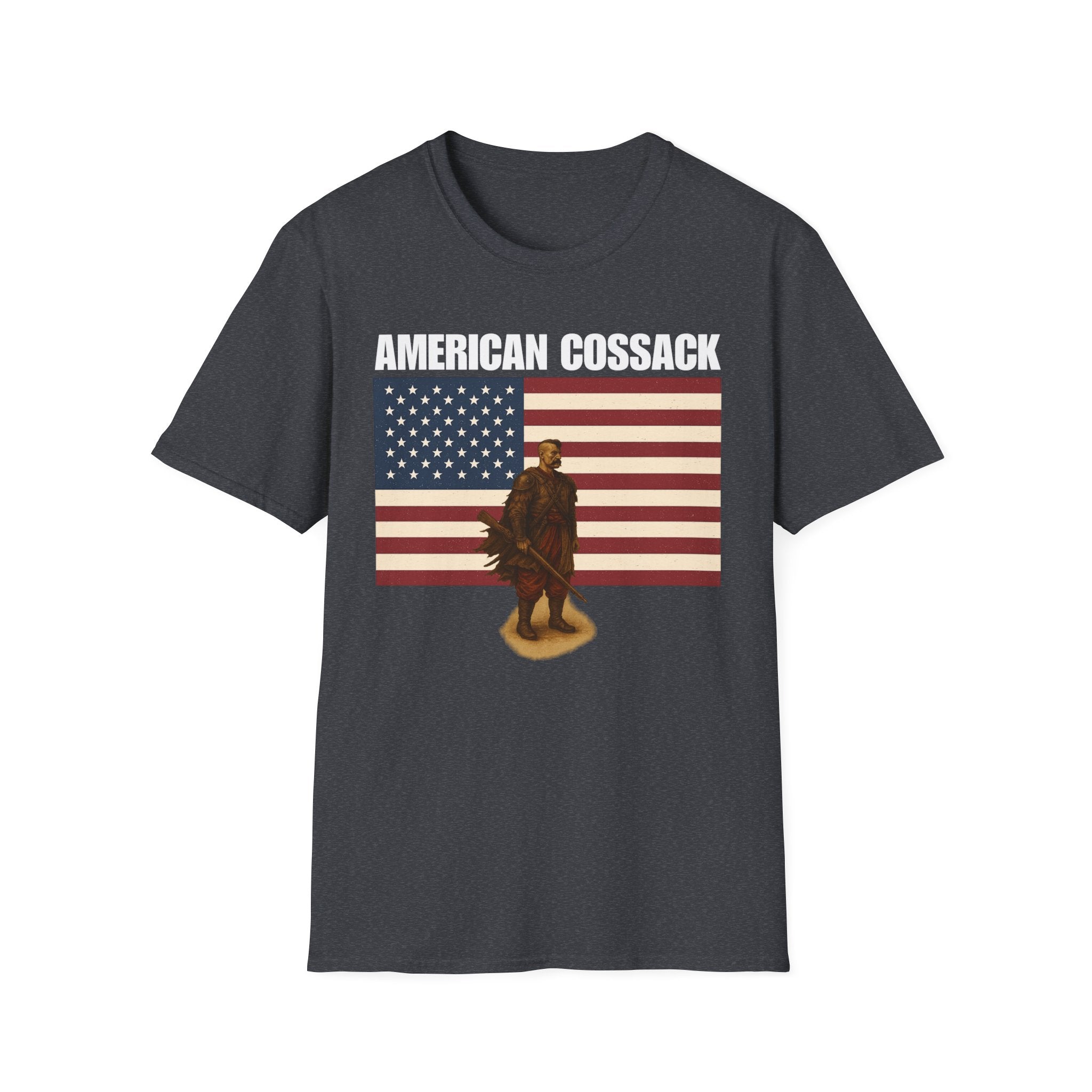 Patriotic American Cossack Softstyle T-Shirt