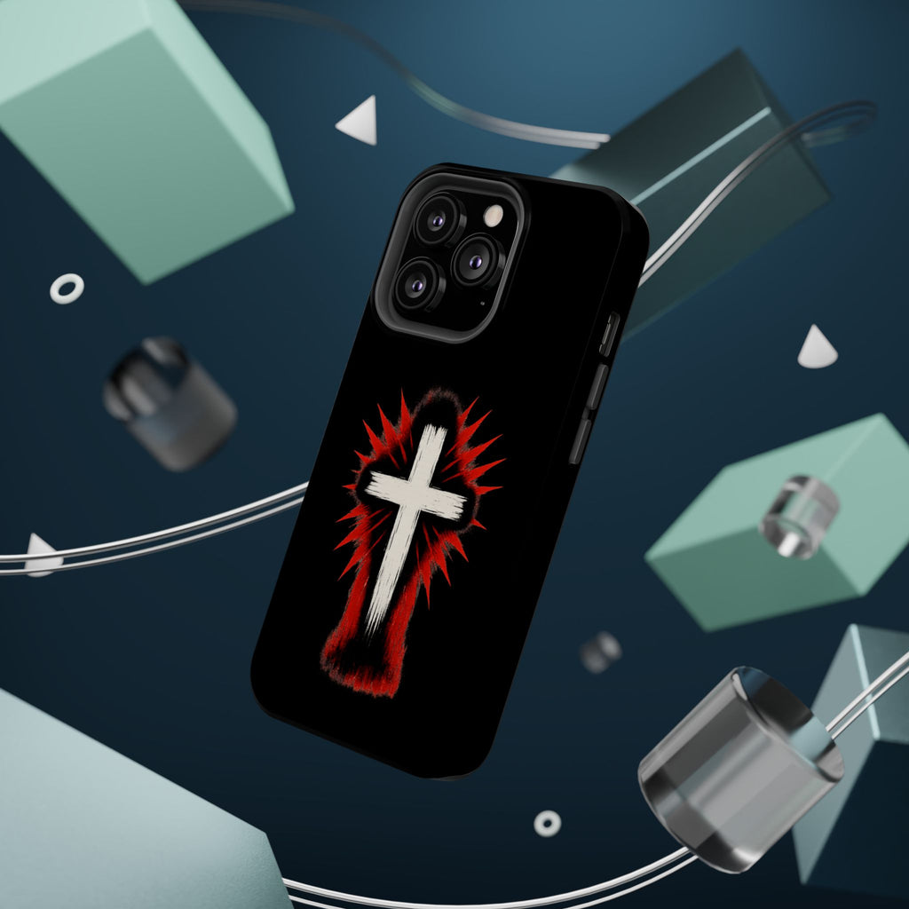 Crucifix Magnetic Impact Resistant Phone Case