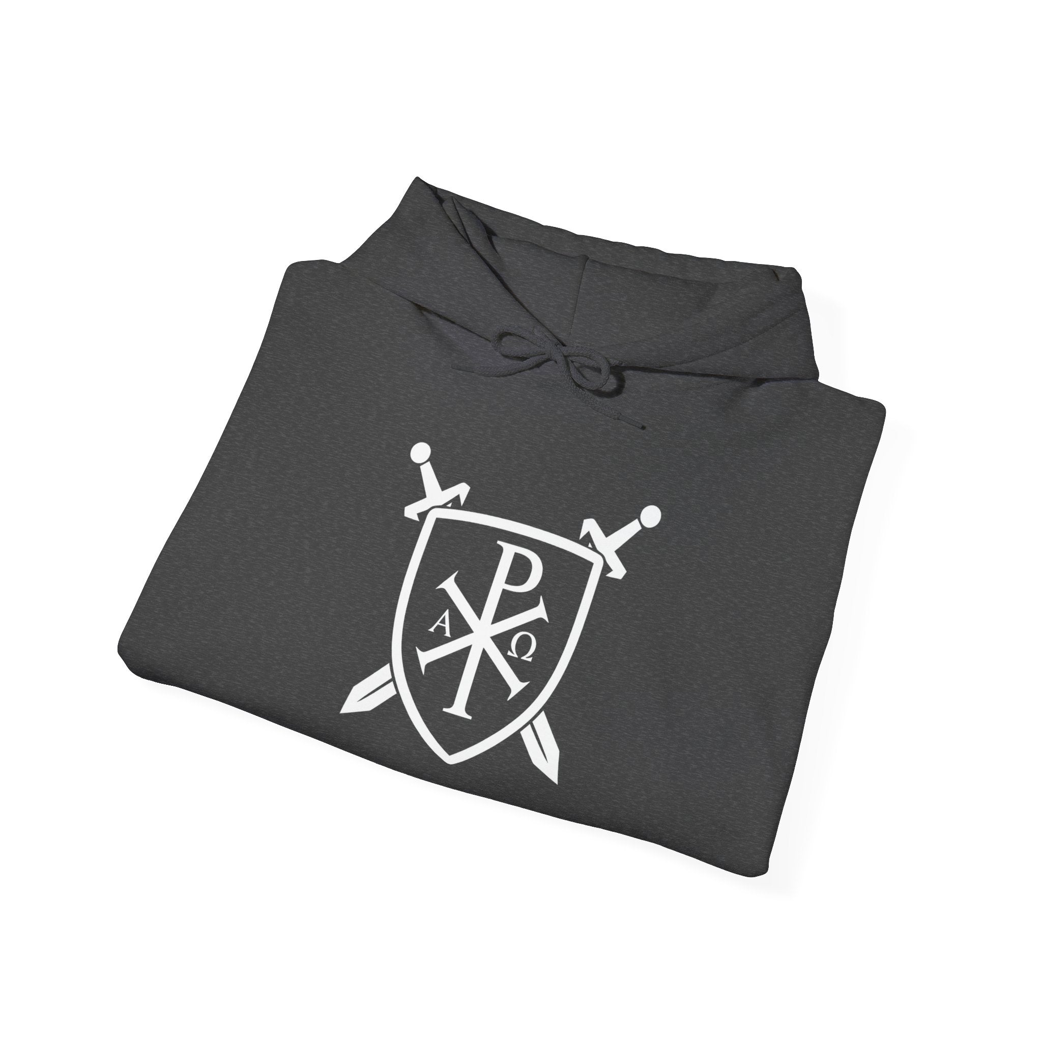 Pi Chi Rho Swords and Shield Crest Pull Over Hoodie Sweatshirt