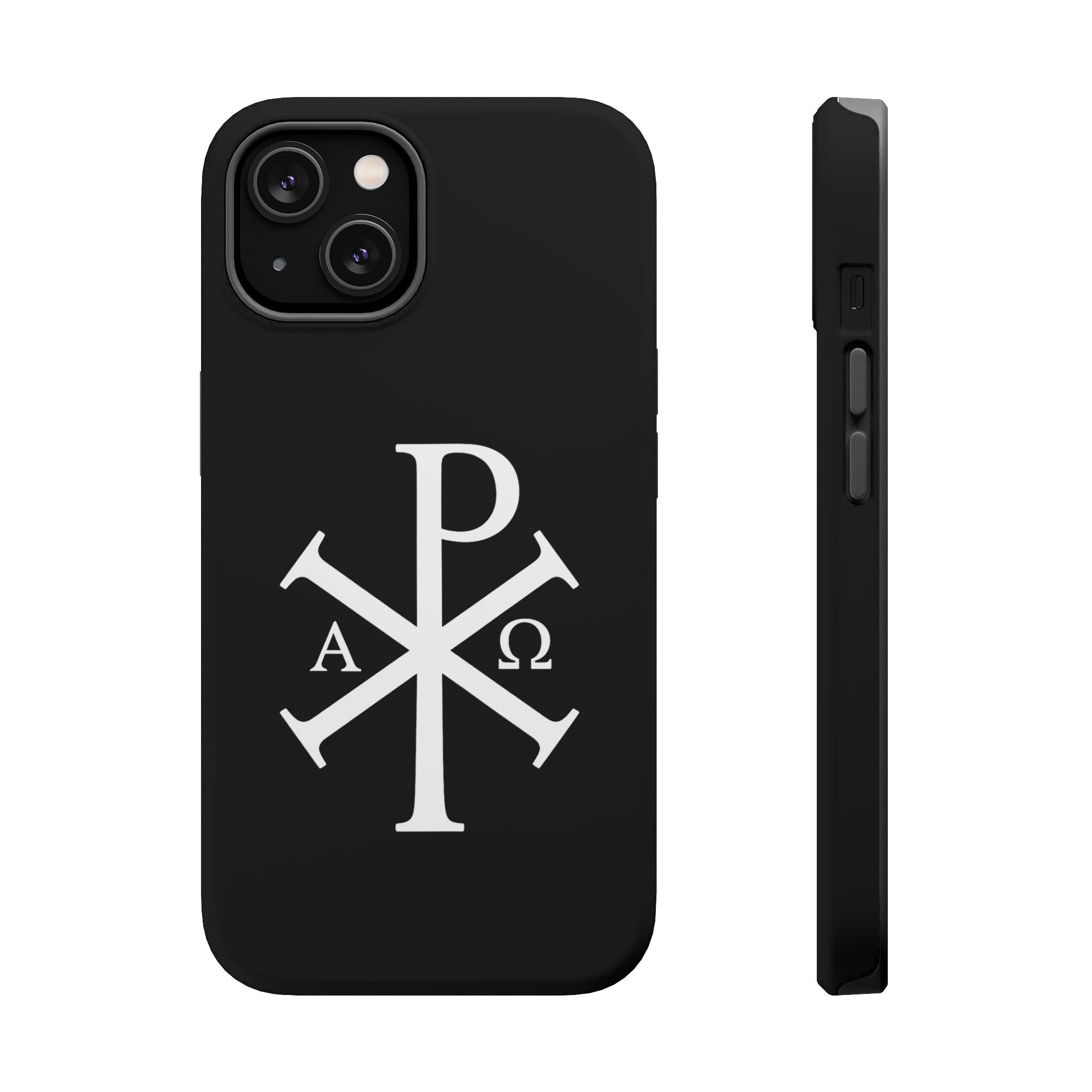 Pi Chi Rho White Design Magnetic Impact-Resistant Cases