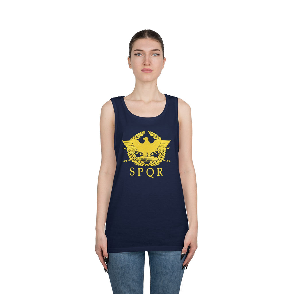 Roman Eagle SPQR Unisex Heavy Cotton Tank Top
