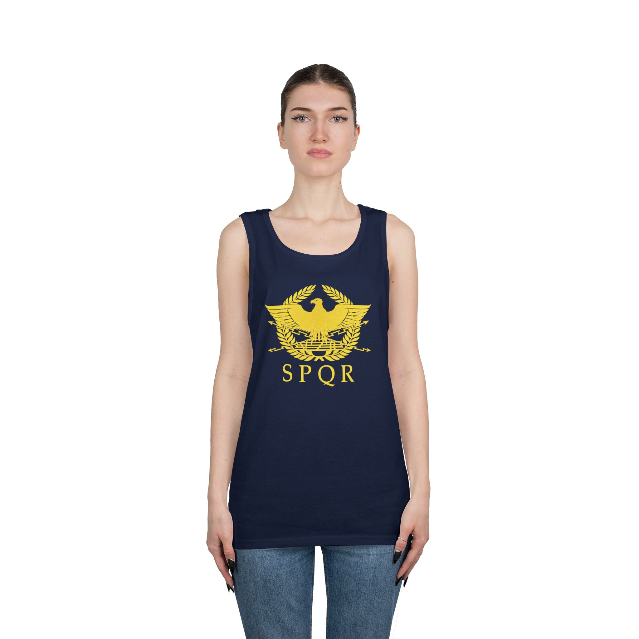 Roman Eagle SPQR Unisex Heavy Cotton Tank Top