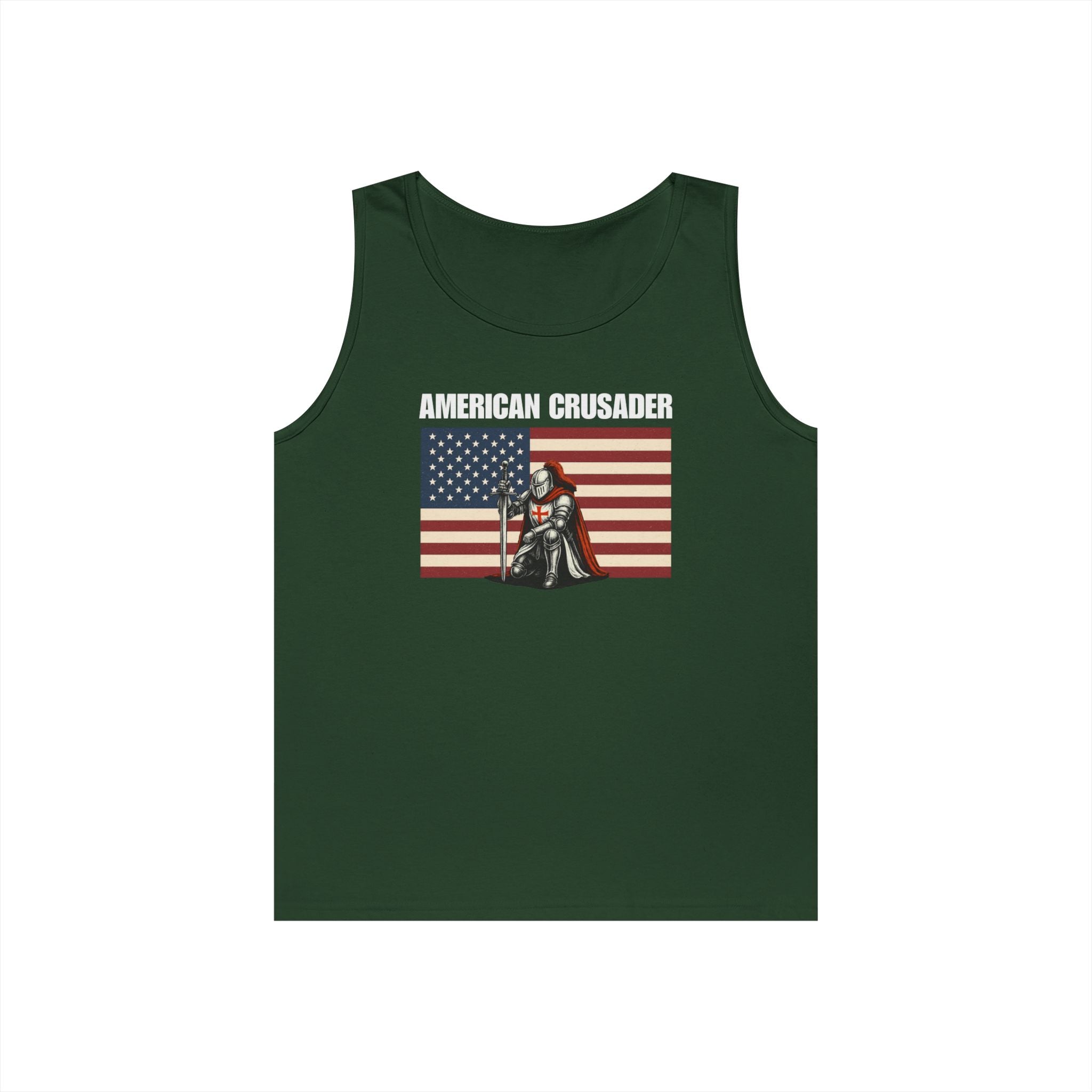 American Crusader Alt Color Design Heavy Cotton Tank Top