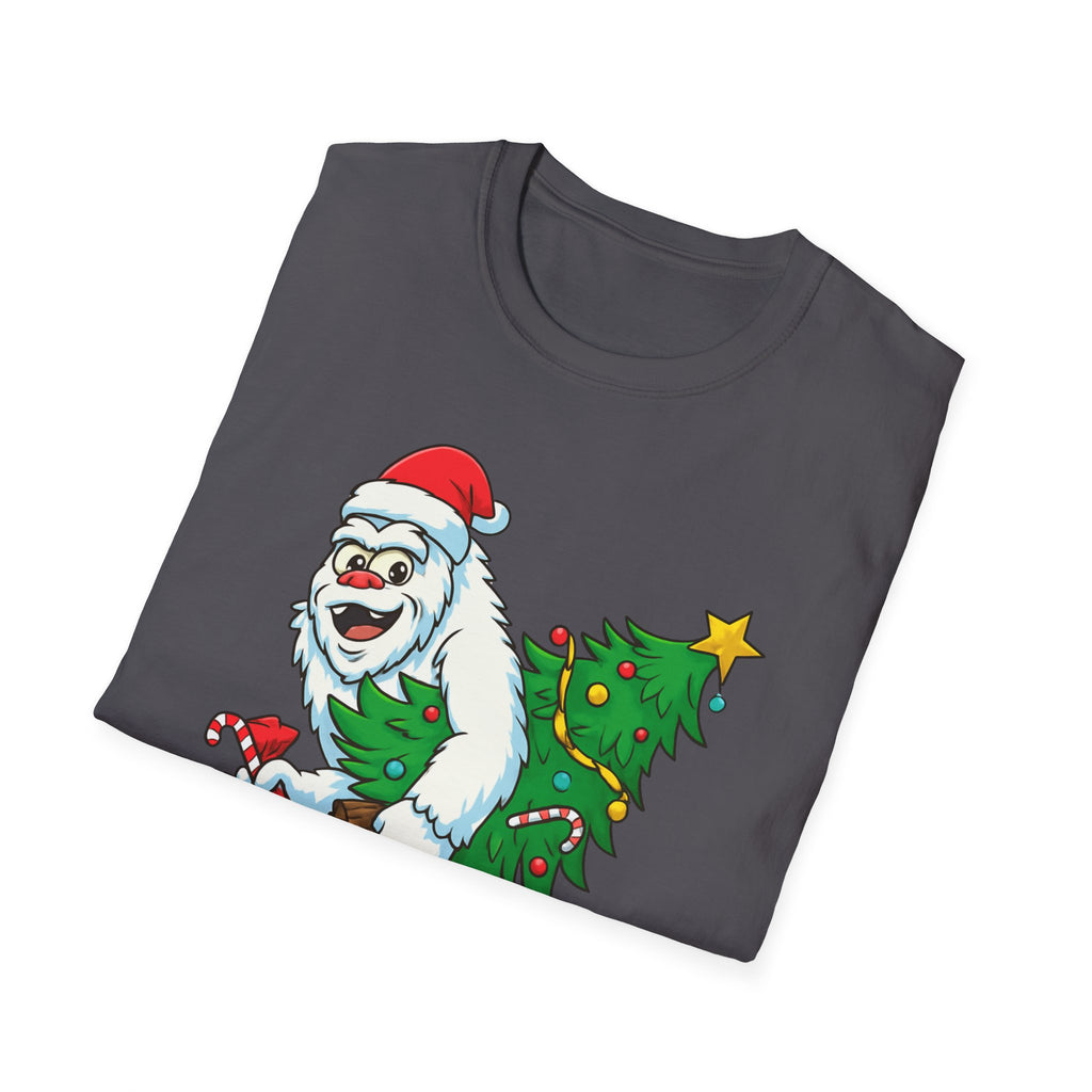 Yeti Stole Christmas T-Shirt | Funny Holiday Tee | Festive Unisex Cotton Shirt