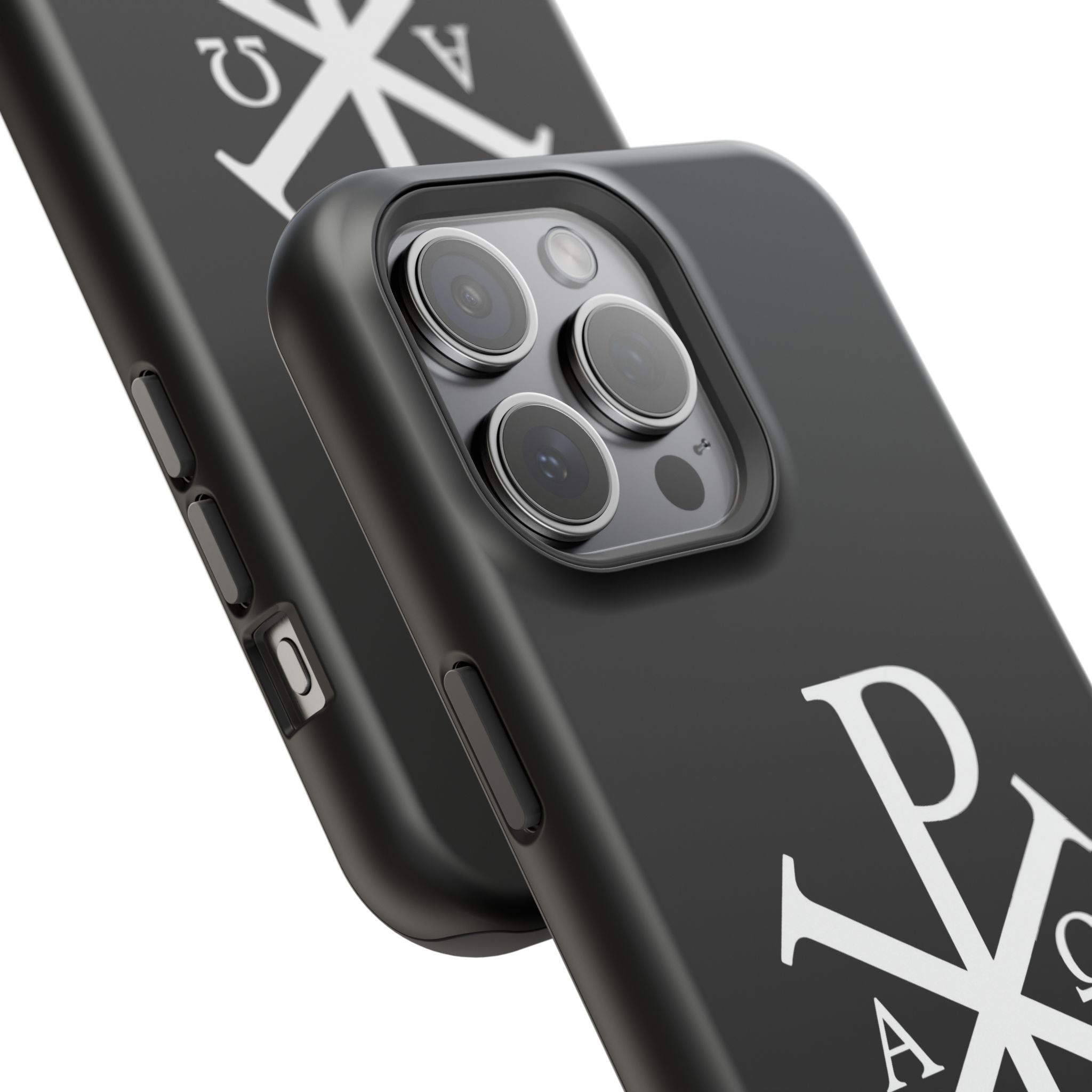 Pi Chi Rho White Design Magnetic Impact-Resistant Cases