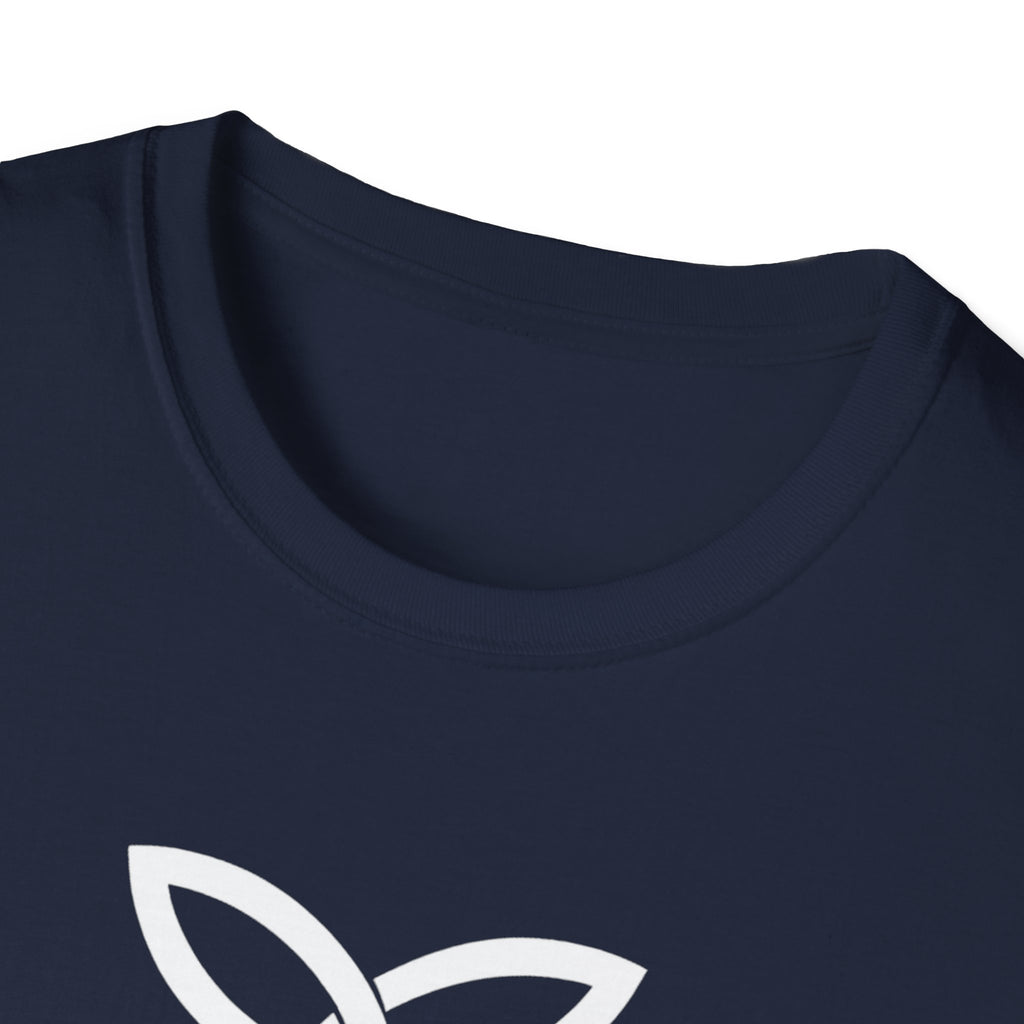 White Frankish Cross Graphic Softstyle Cotton T-Shirt