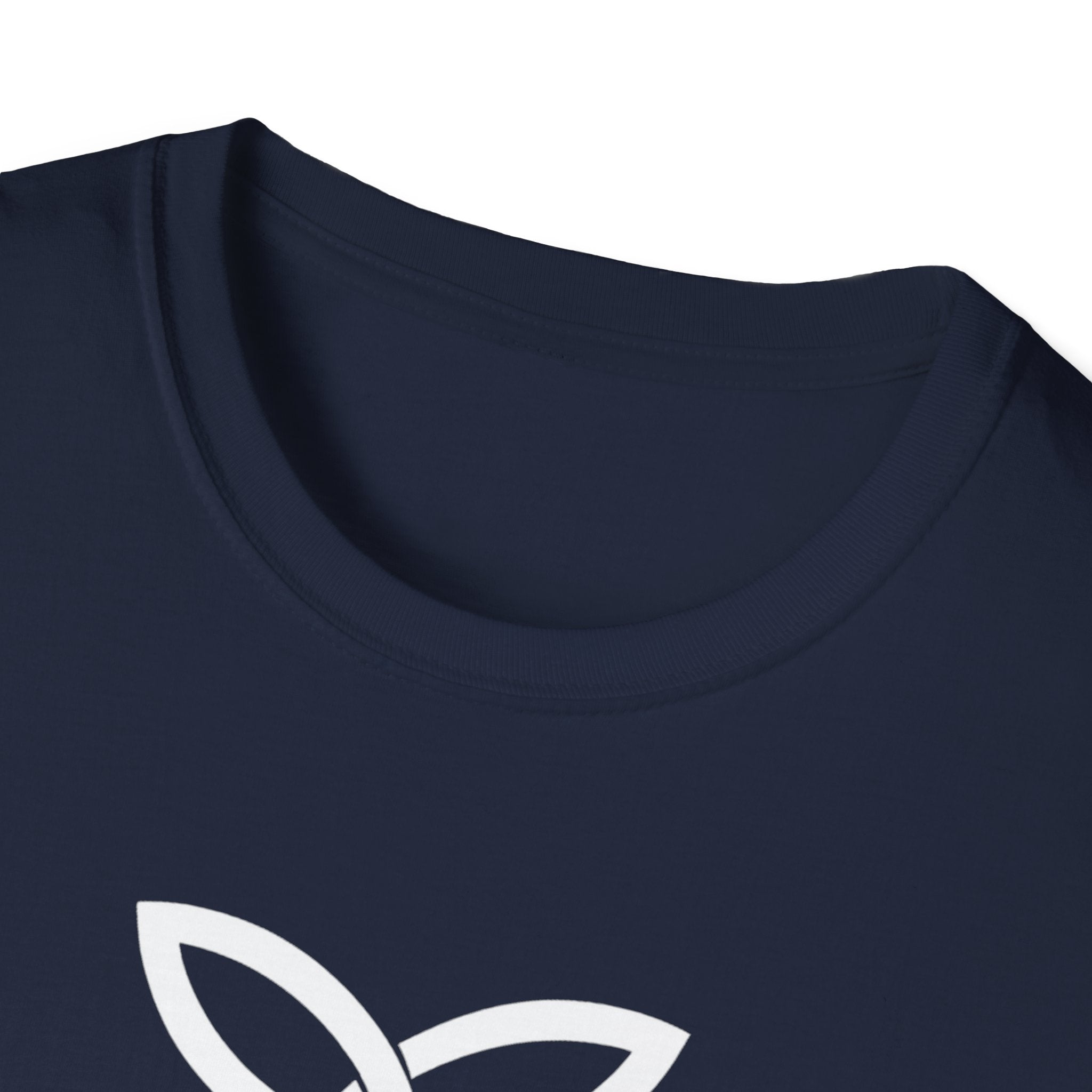 White Frankish Cross Graphic Softstyle Cotton T-Shirt