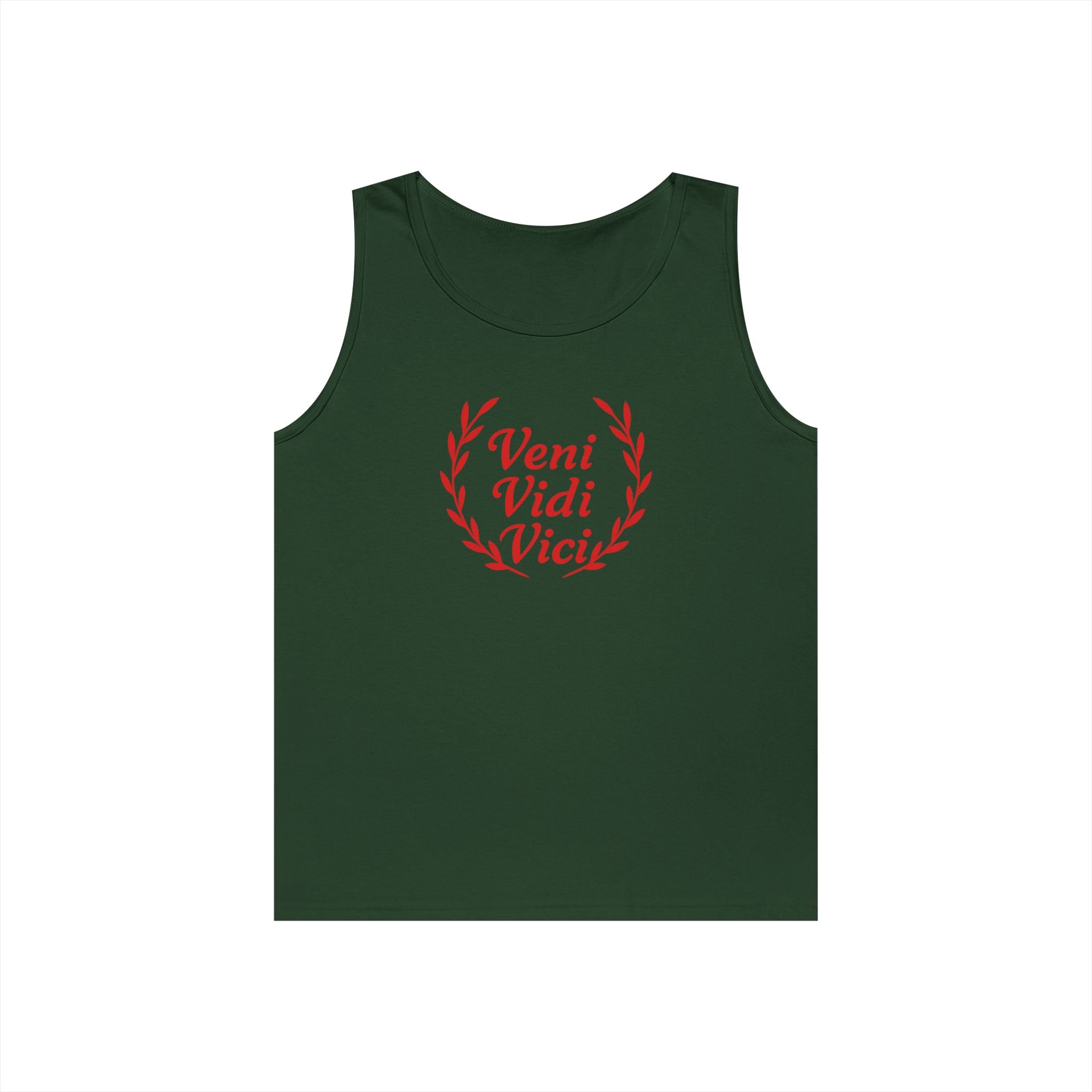 Veni Vidi Vici Light Red Design Unisex Heavy Cotton Tank Top