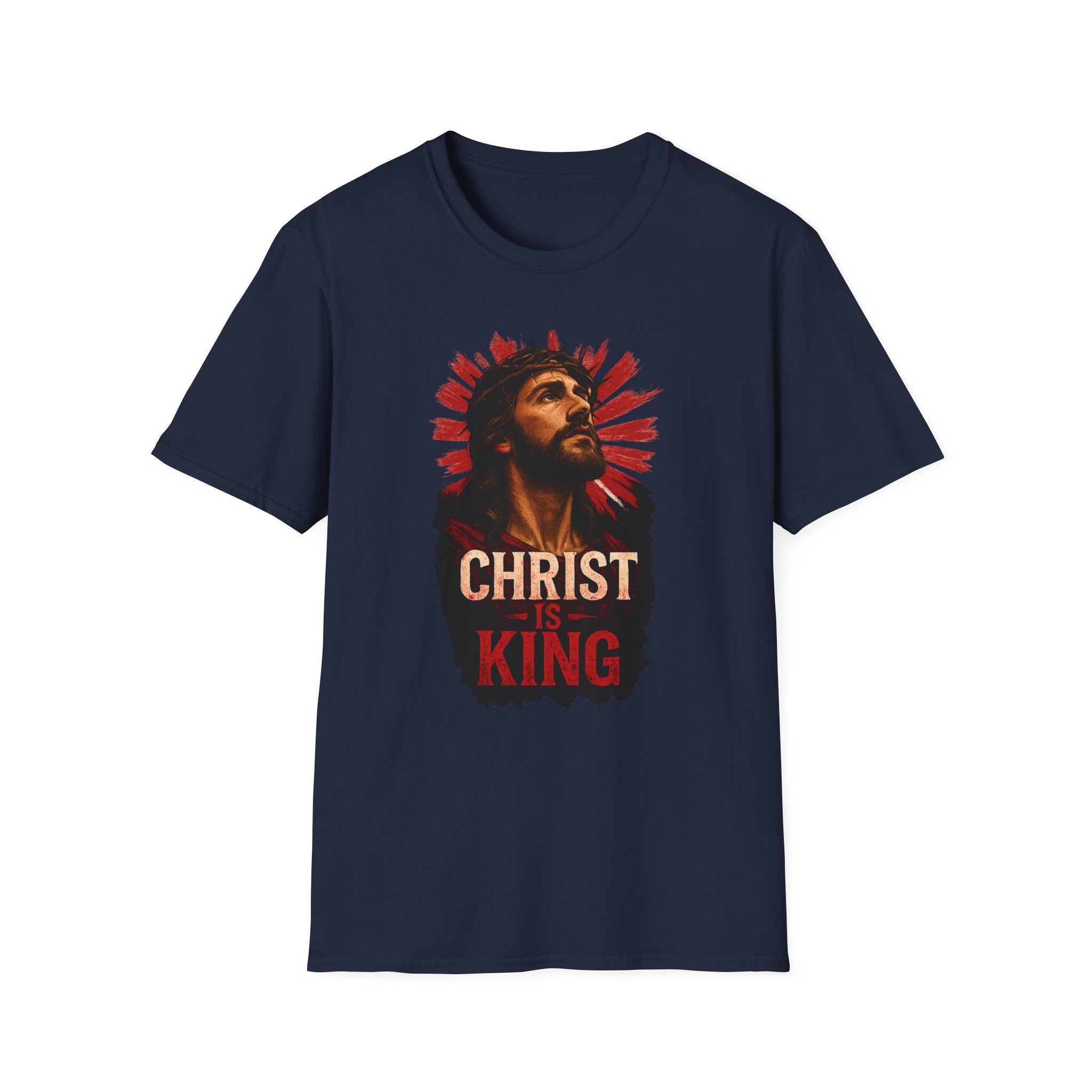 Christ is King Unisex Softstyle T-Shirt Alt Design