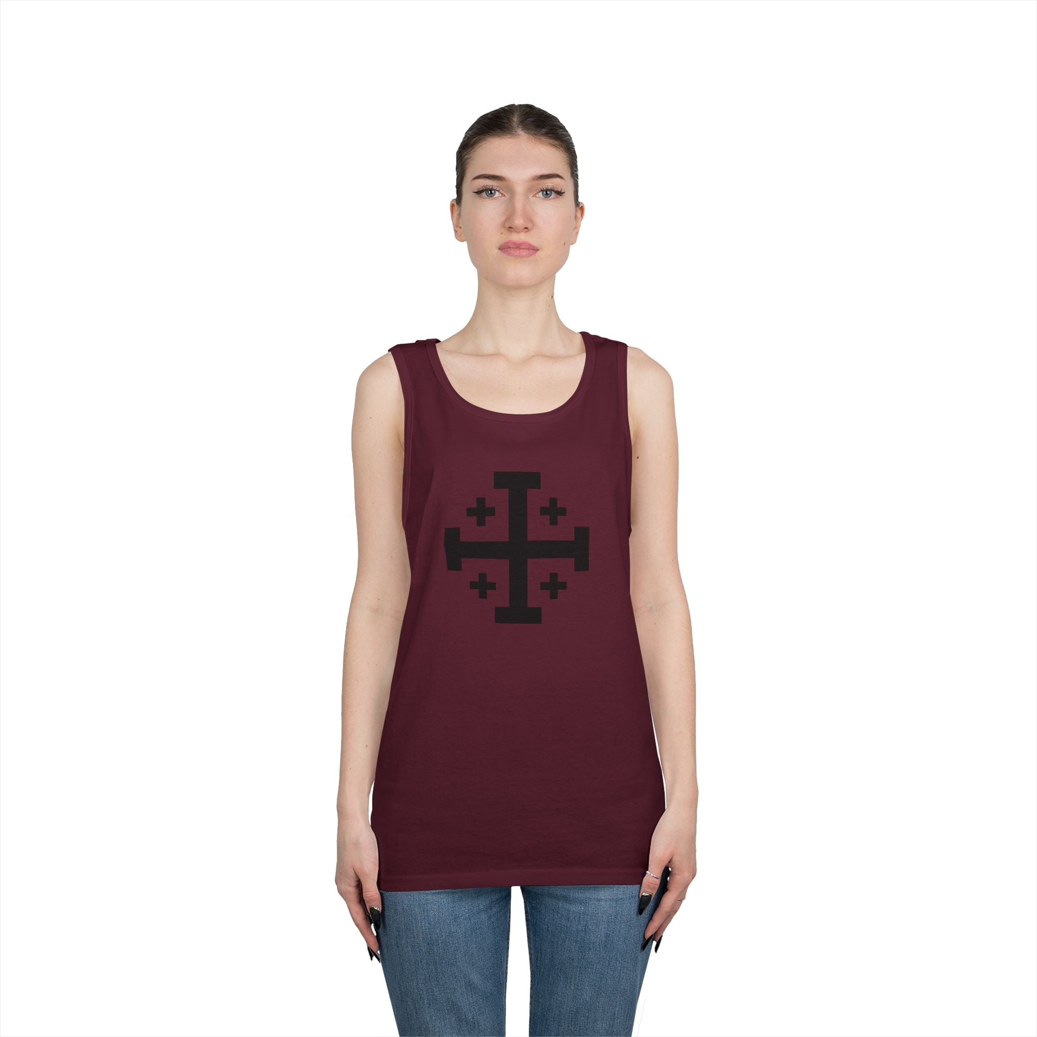 Cross of Jerusalem Unisex Graphic Tank Top