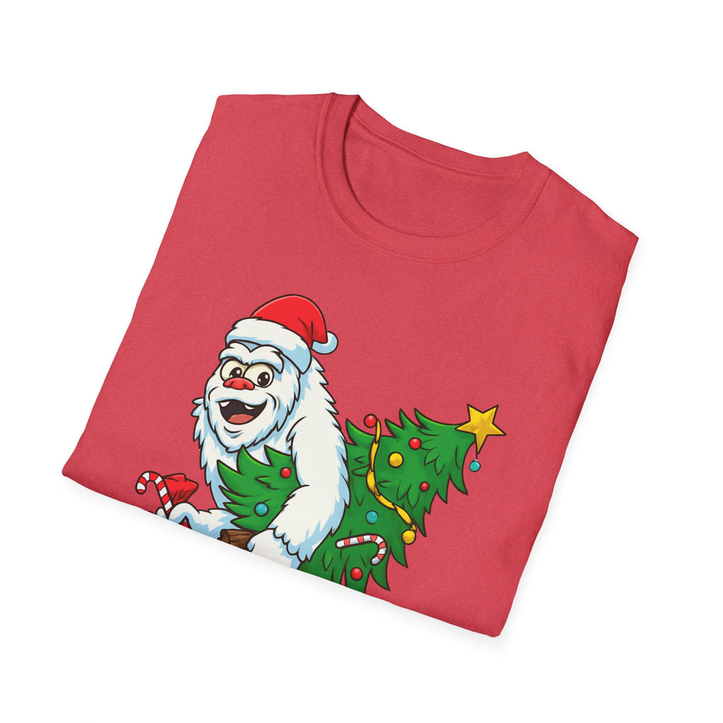 Yeti Stole Christmas T-Shirt | Funny Holiday Tee | Festive Unisex Cotton Shirt