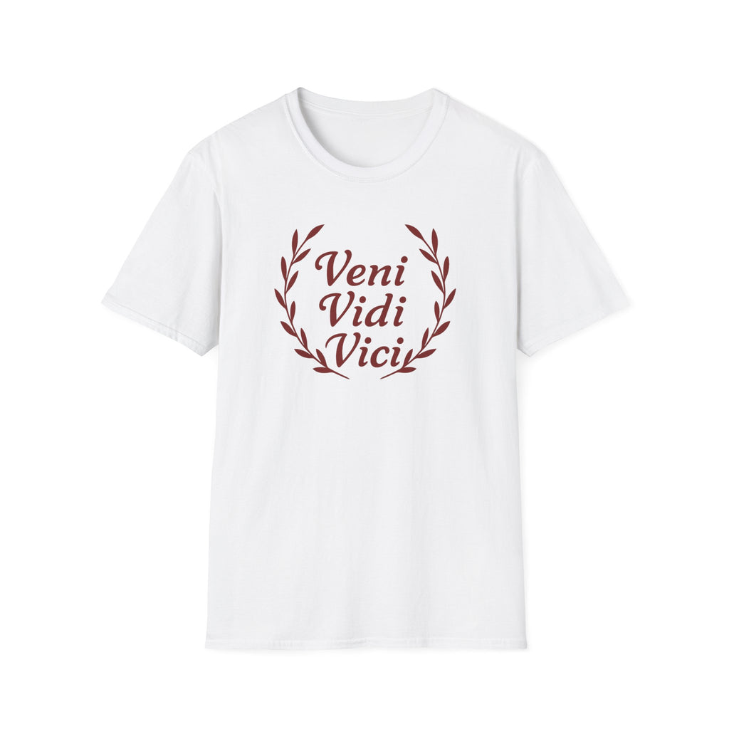 Veni Vidi Vici Red Design Softstyle T-Shirt