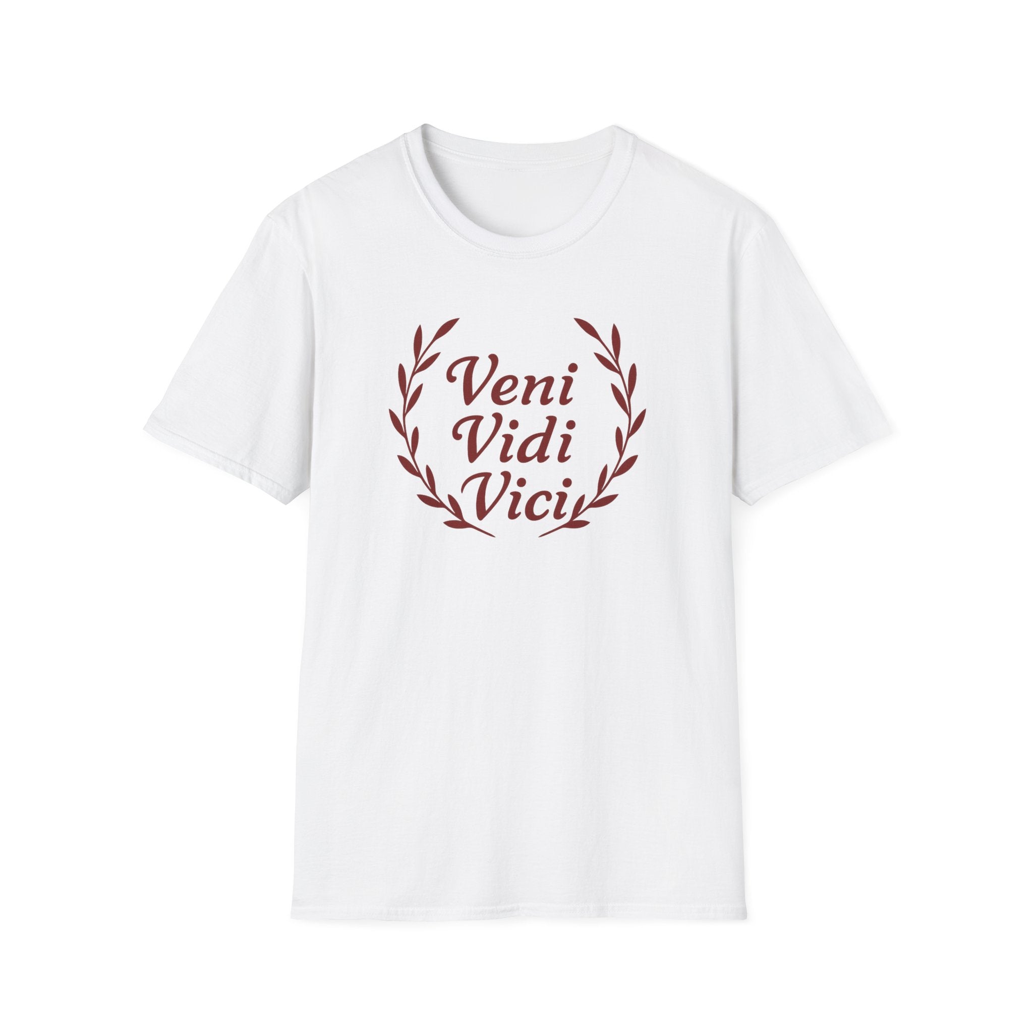 Veni Vidi Vici Red Design Softstyle T-Shirt