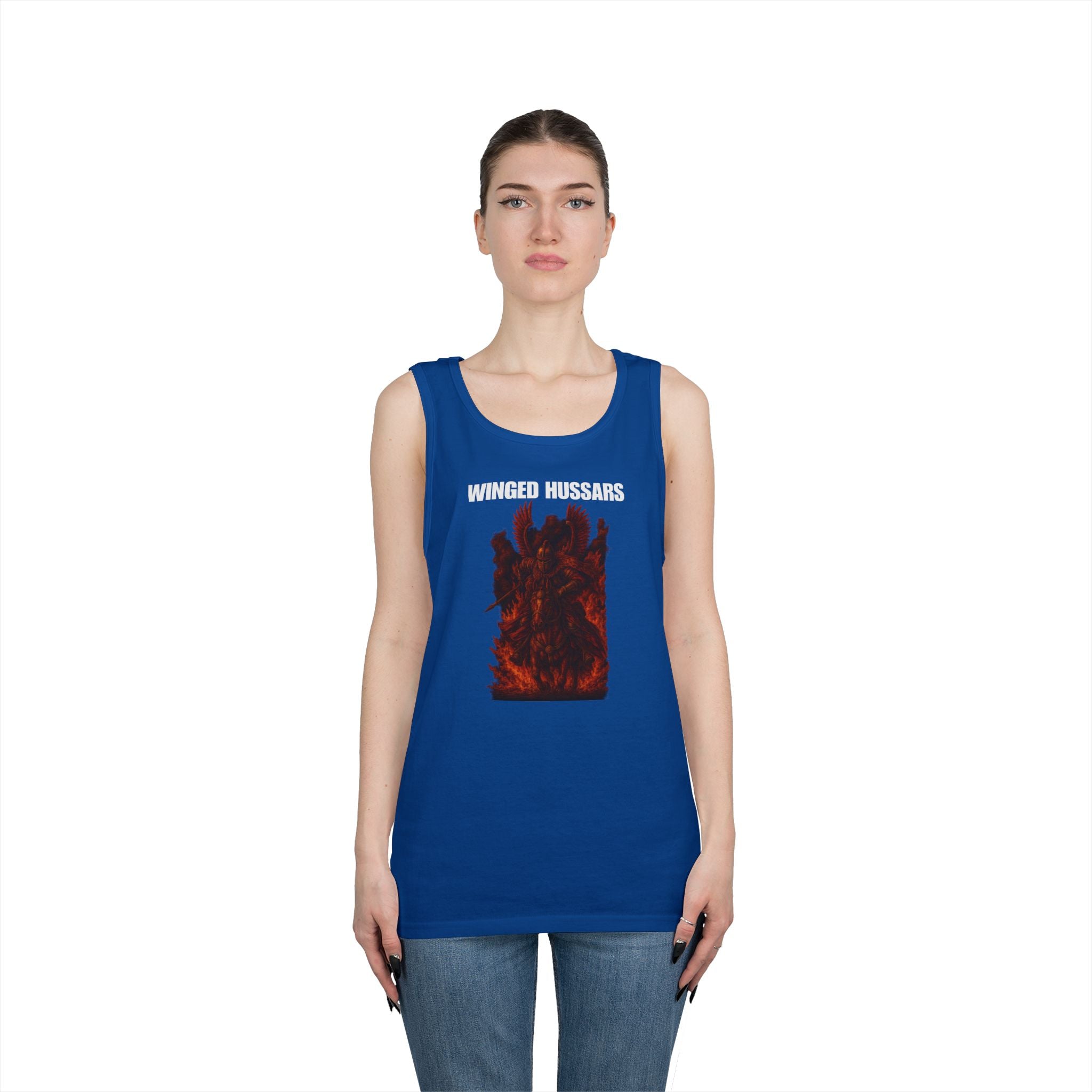 Winged Hussars Fiery Heavy Cotton Tank Top