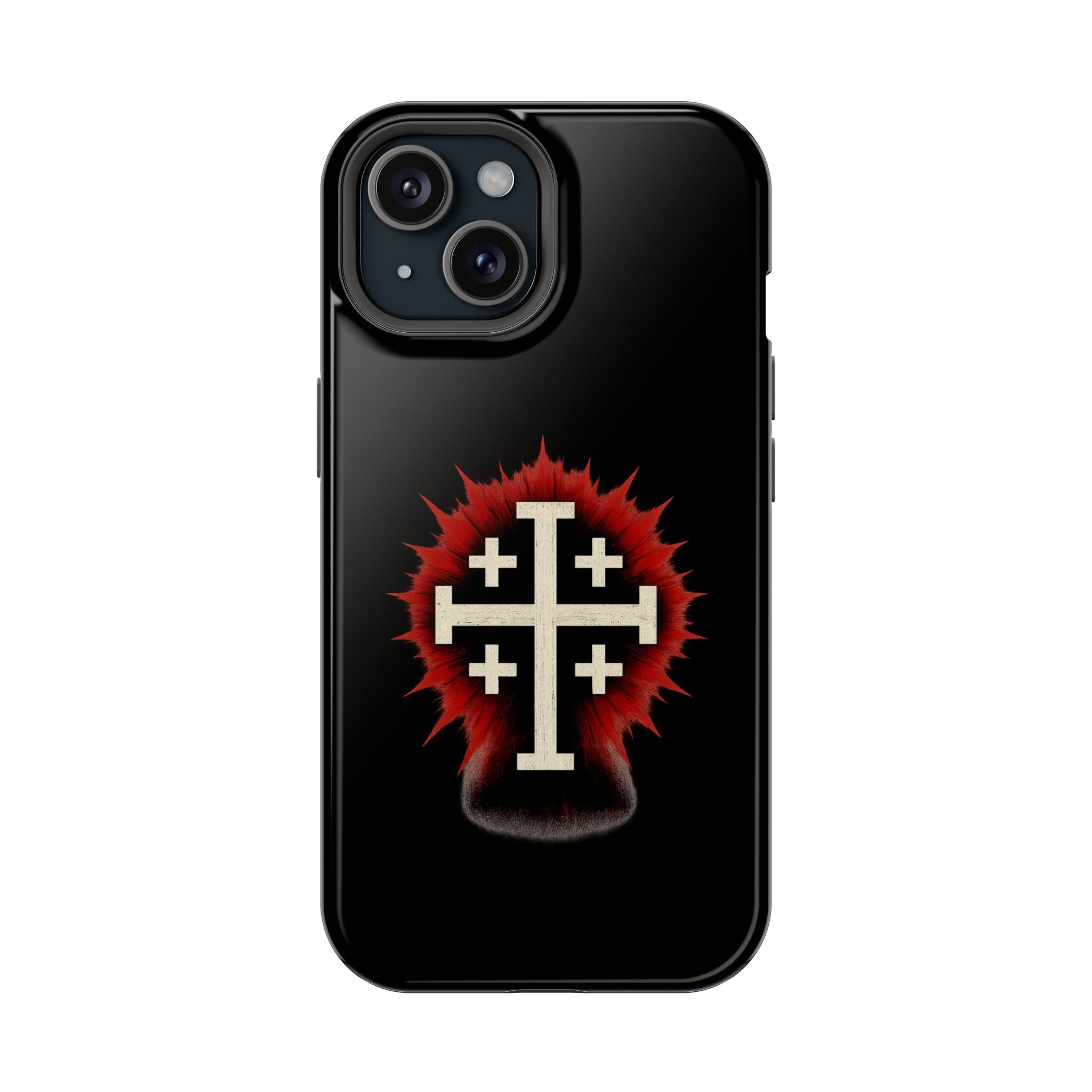 Cross Graphic Impact-Resistant Magnetic Phone Case