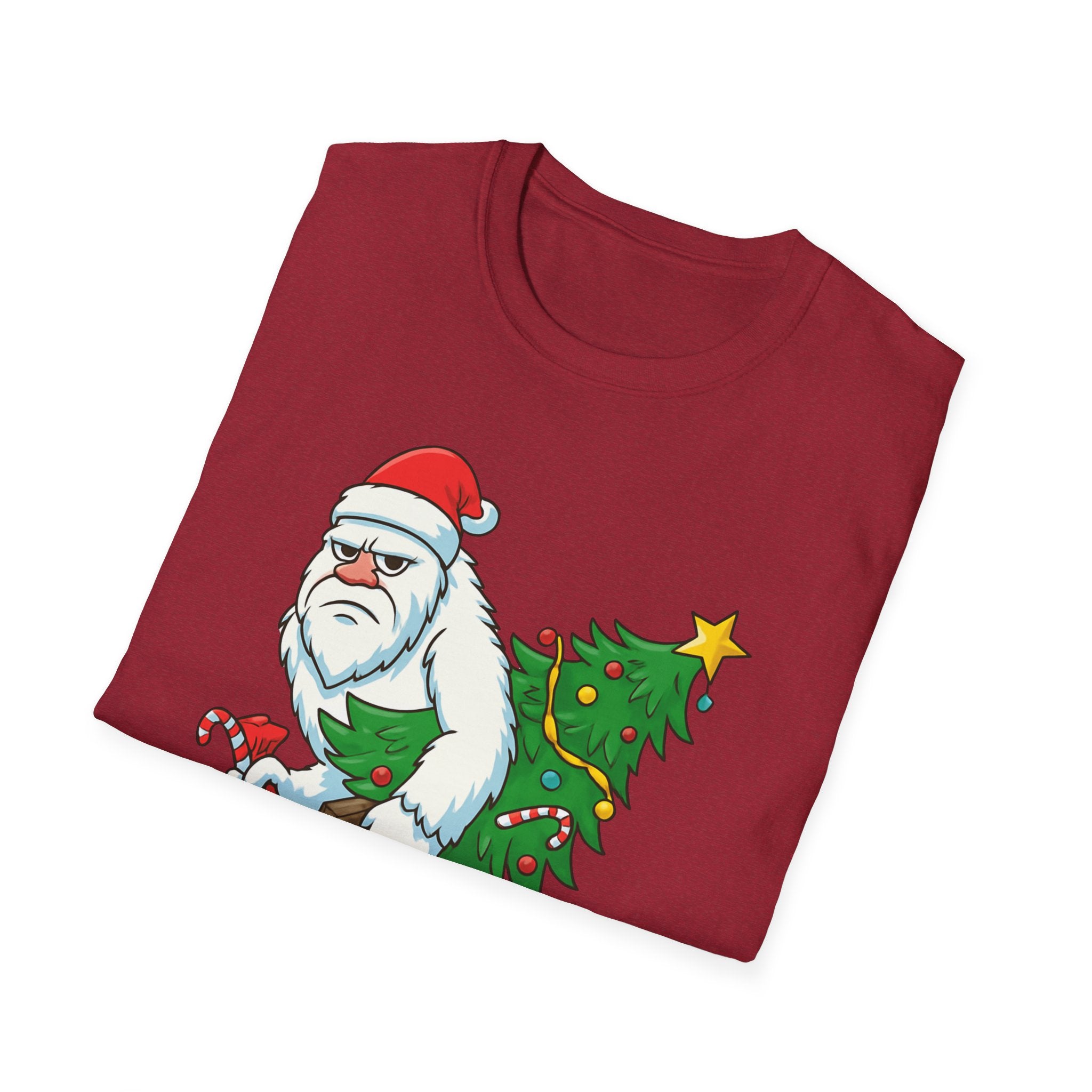 Yeti Stole Christmas T-Shirt | Funny Holiday Tee | Festive Unisex Cotton Shirt