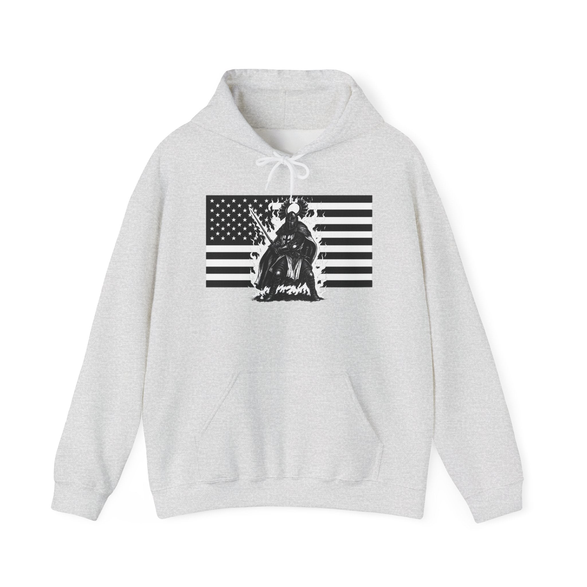American Crusader Graphic Only Design Pull Over Hoodie Sweatshirt