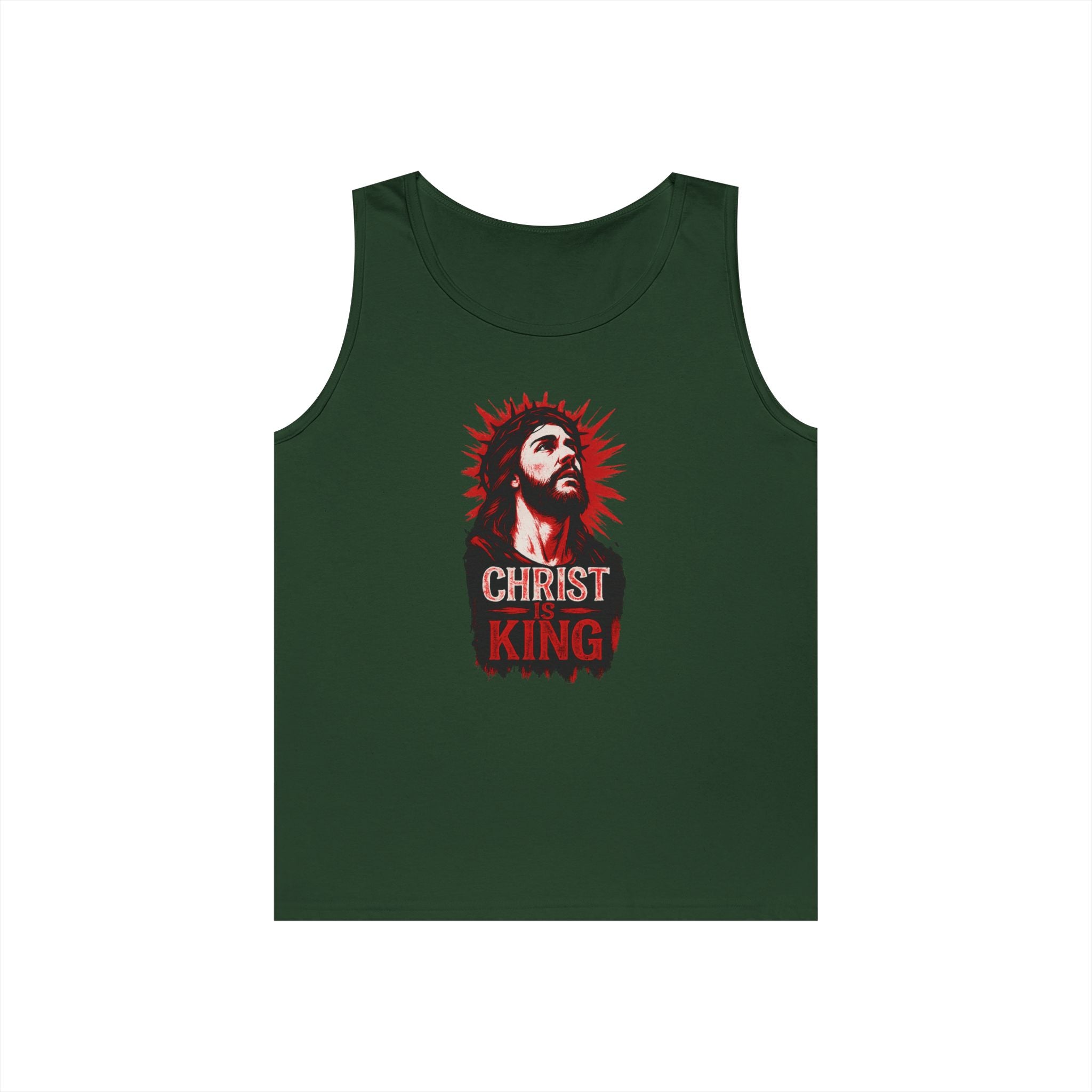 Christ is King Unisex Heavy Cotton Tank Top