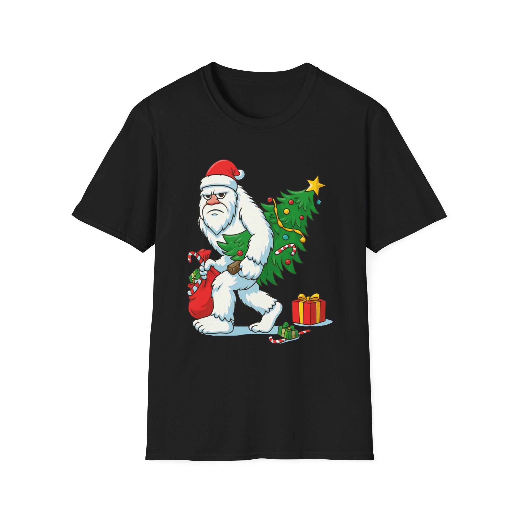 Yeti Stole Christmas T-Shirt | Funny Holiday Tee | Festive Unisex Cotton Shirt