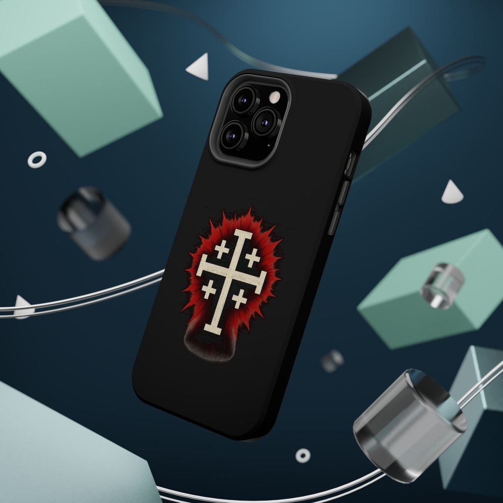 Cross Graphic Impact-Resistant Magnetic Phone Case