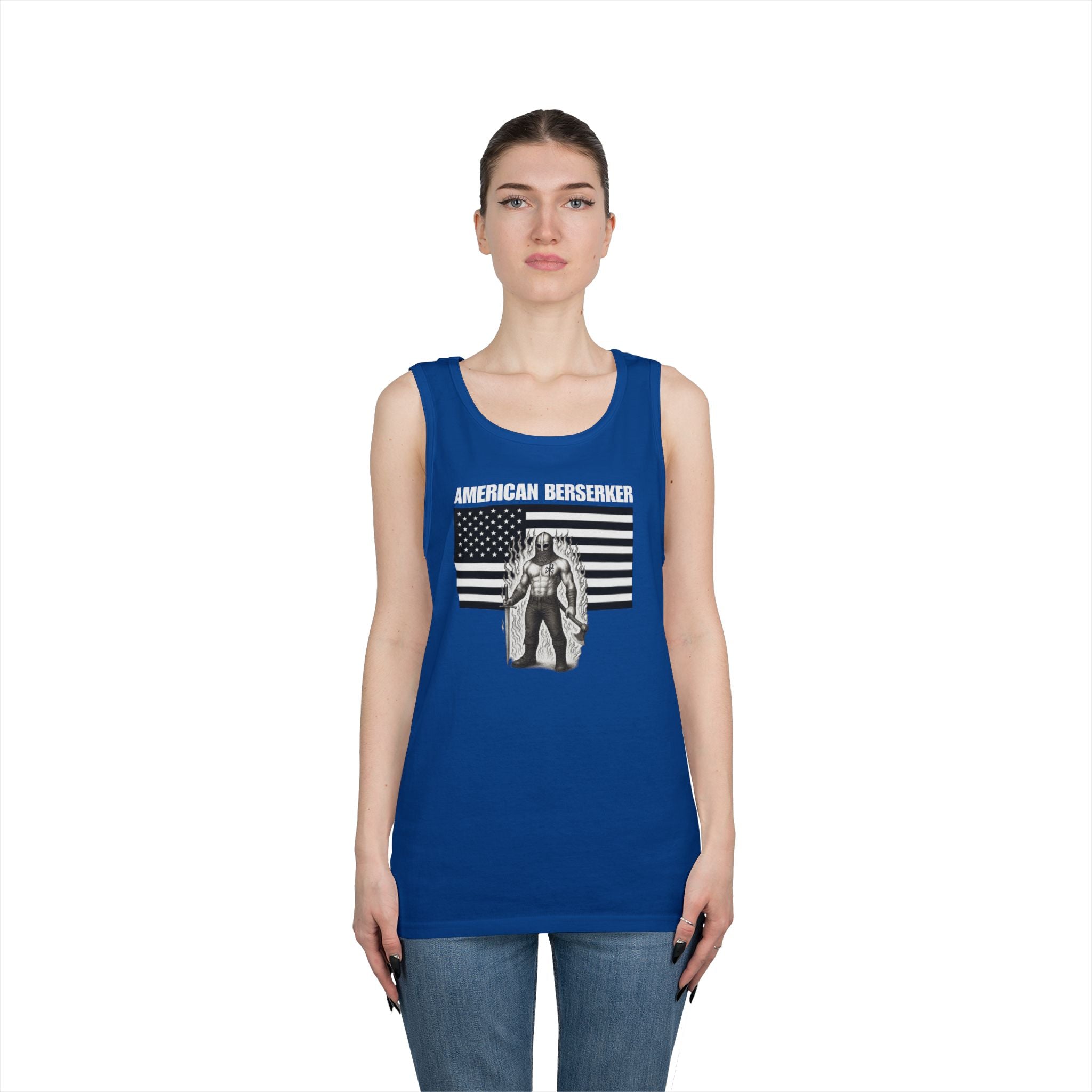 American Berserker Alt Design 3 Heavy Cotton Tank Top