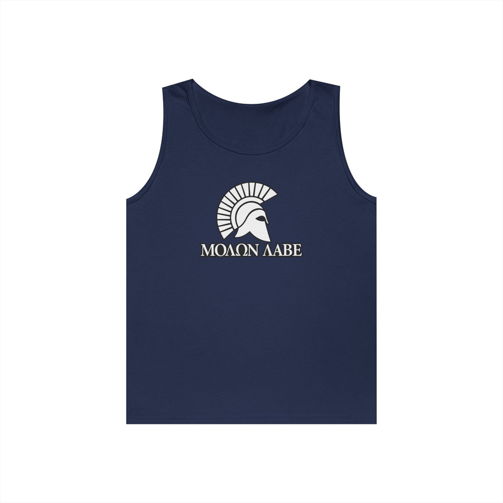 Molon Labe "Come and Take It!" in Greek Heavy Cotton Tank Top