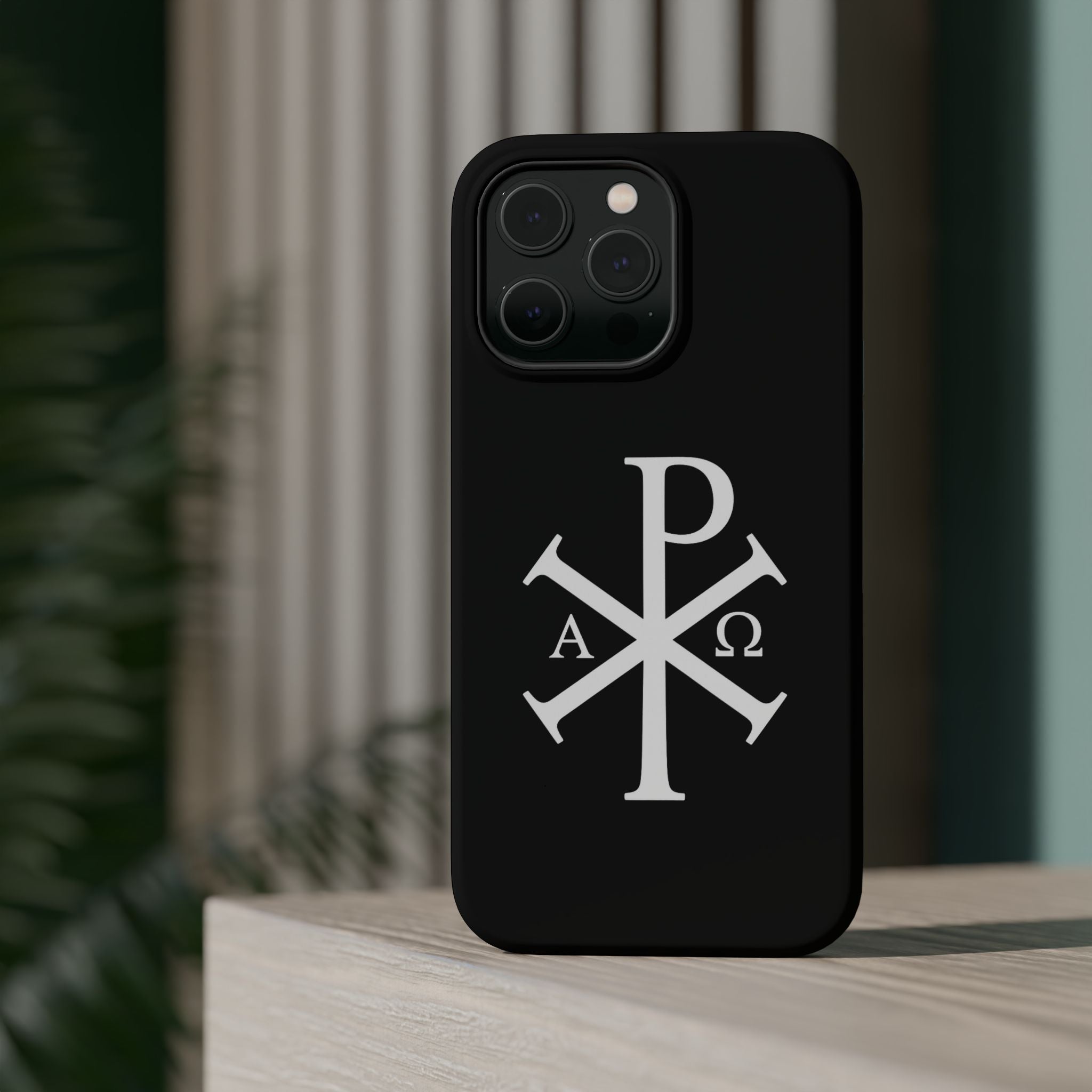 Pi Chi Rho White Design Magnetic Impact-Resistant Cases
