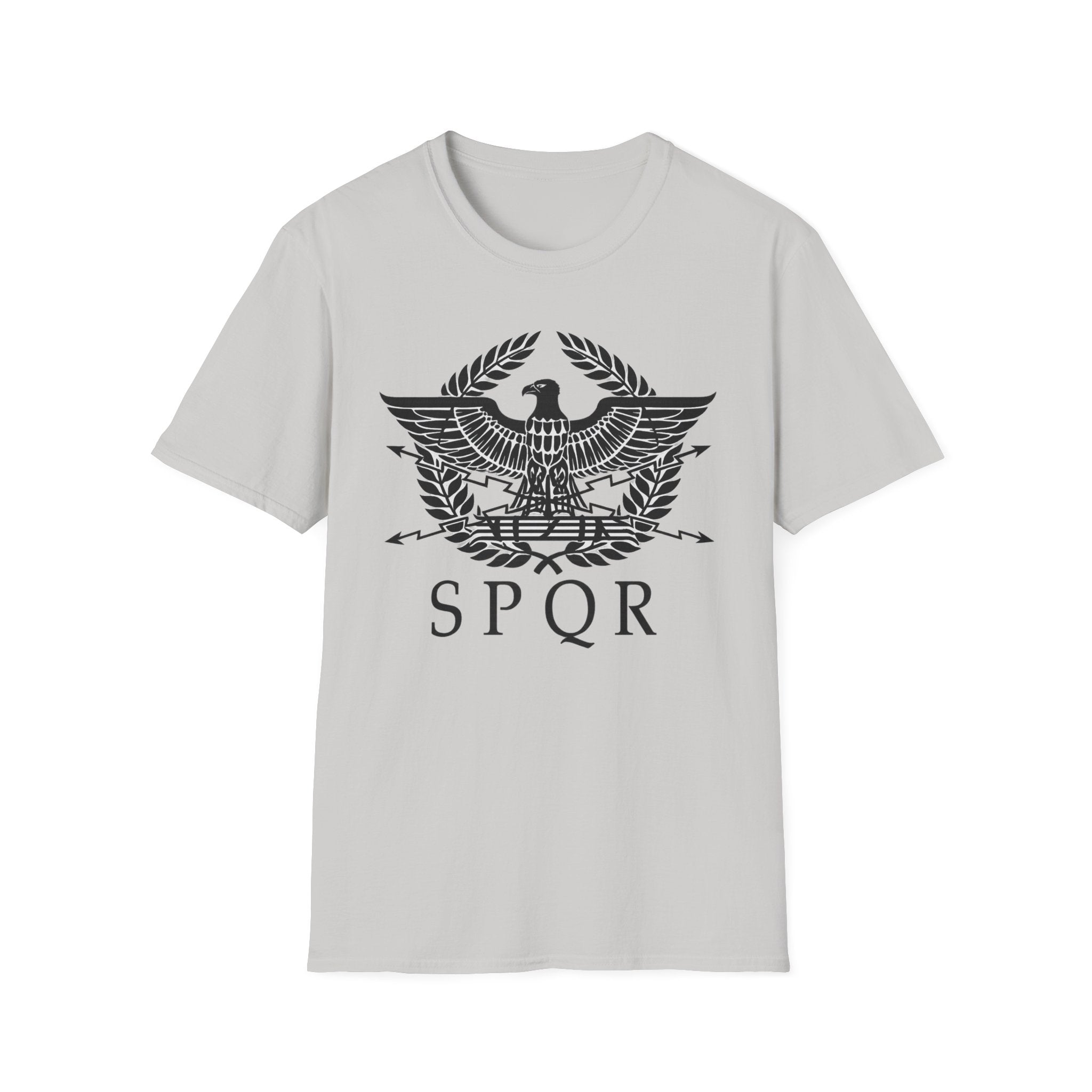 Roman Eagle SPQR Black Design Softstyle T-Shirt