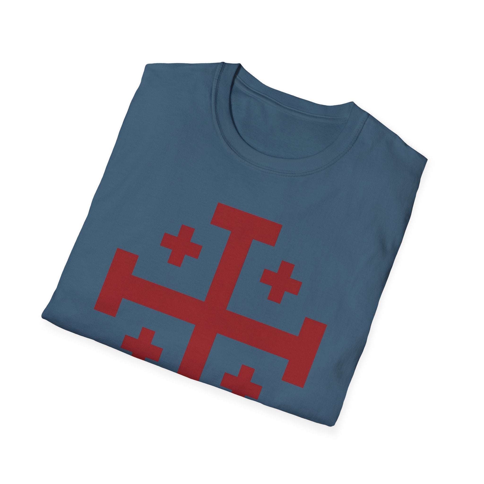 Cross of Jerusalem Red Design Softstyle T-Shirt
