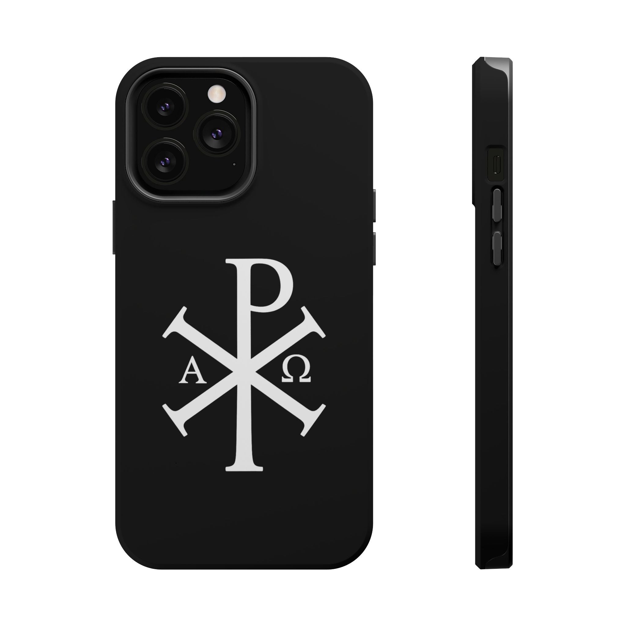 Pi Chi Rho White Design Magnetic Impact-Resistant Cases