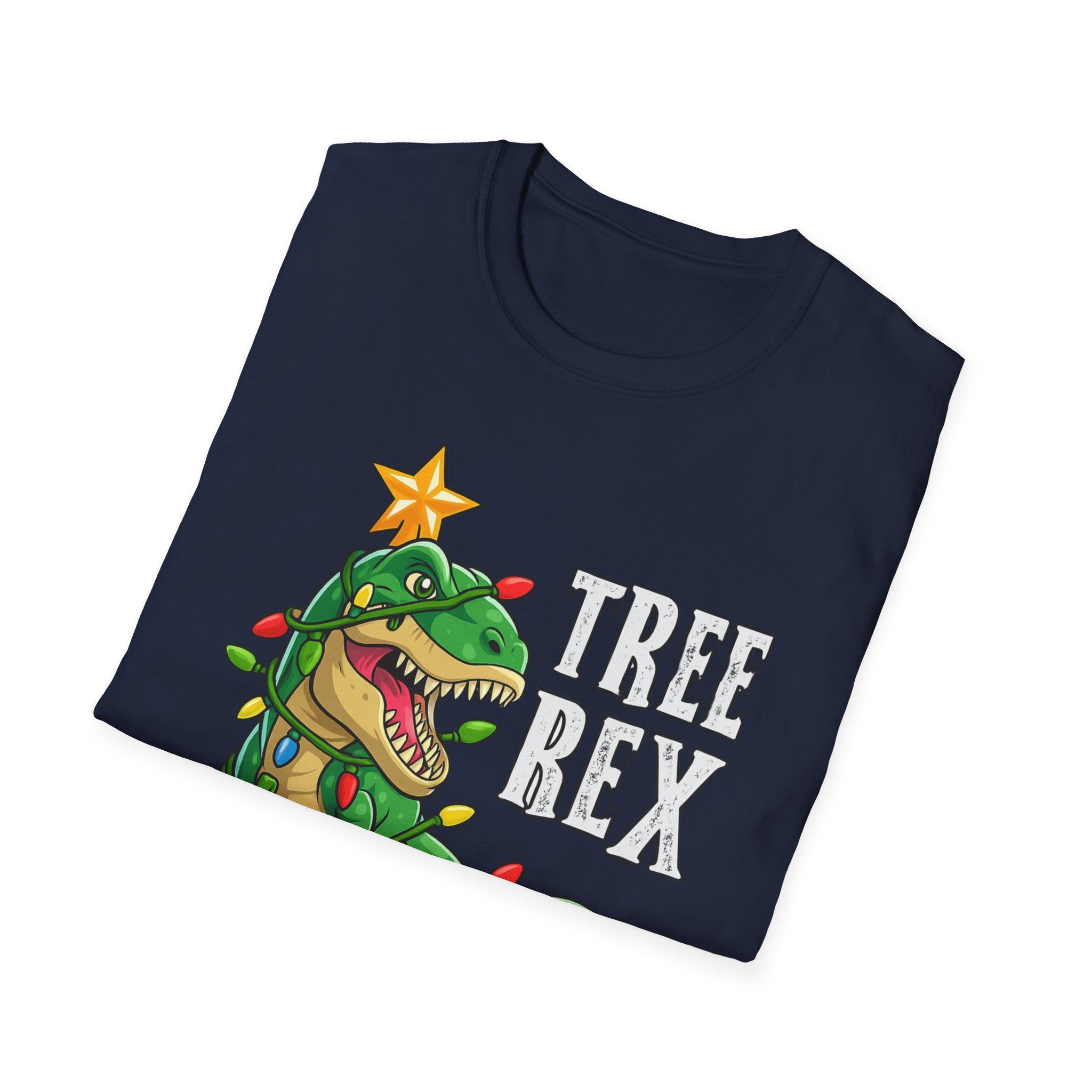 Christmas Tree Rex T-Shirt | Funny Dinosaur Holiday Tee | Festive Graphic Shirt