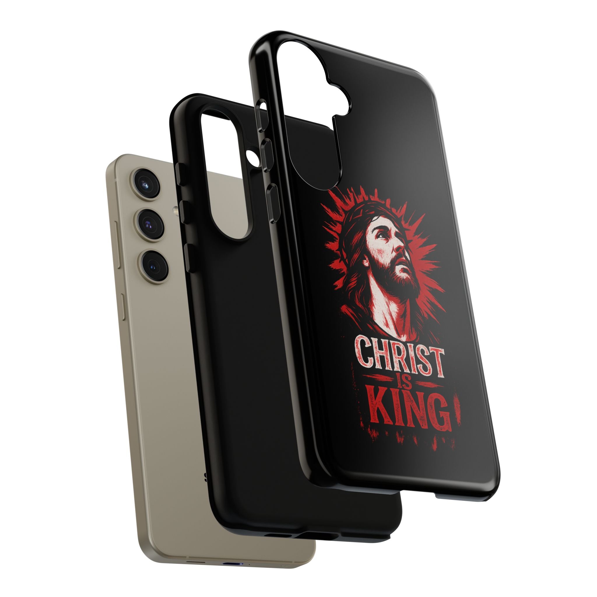 Christ is King Phone Case, Tough Phone Cover for Christian Faith