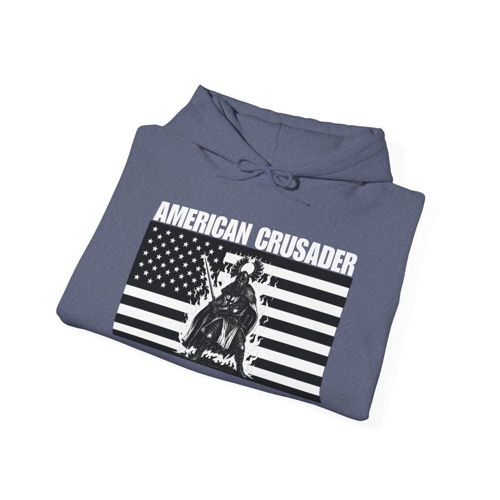 American Crusader Graphic Alt Design Pull Over Hoodie Sweatshirt