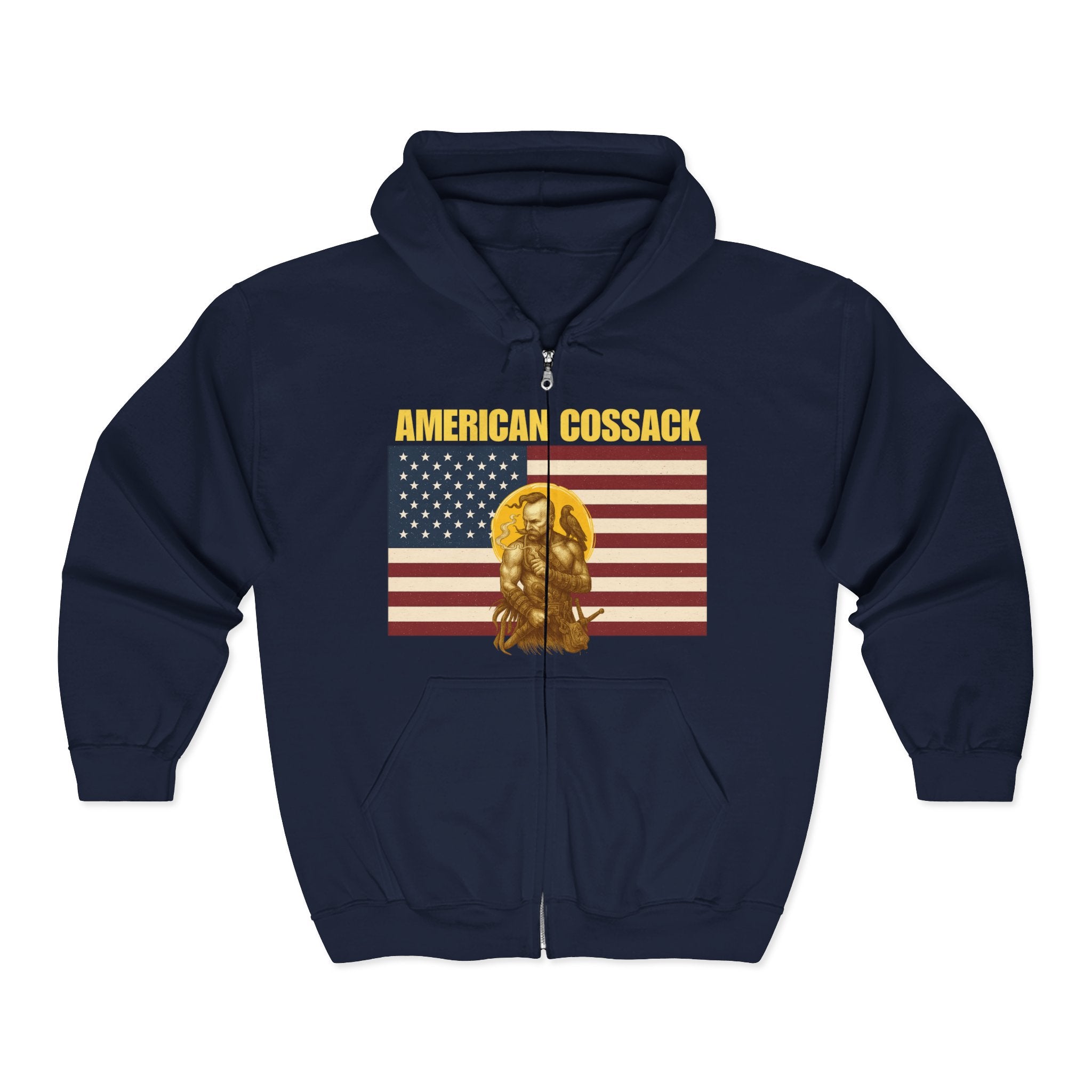 American Cossack Alt Design Full Zip Hoodie