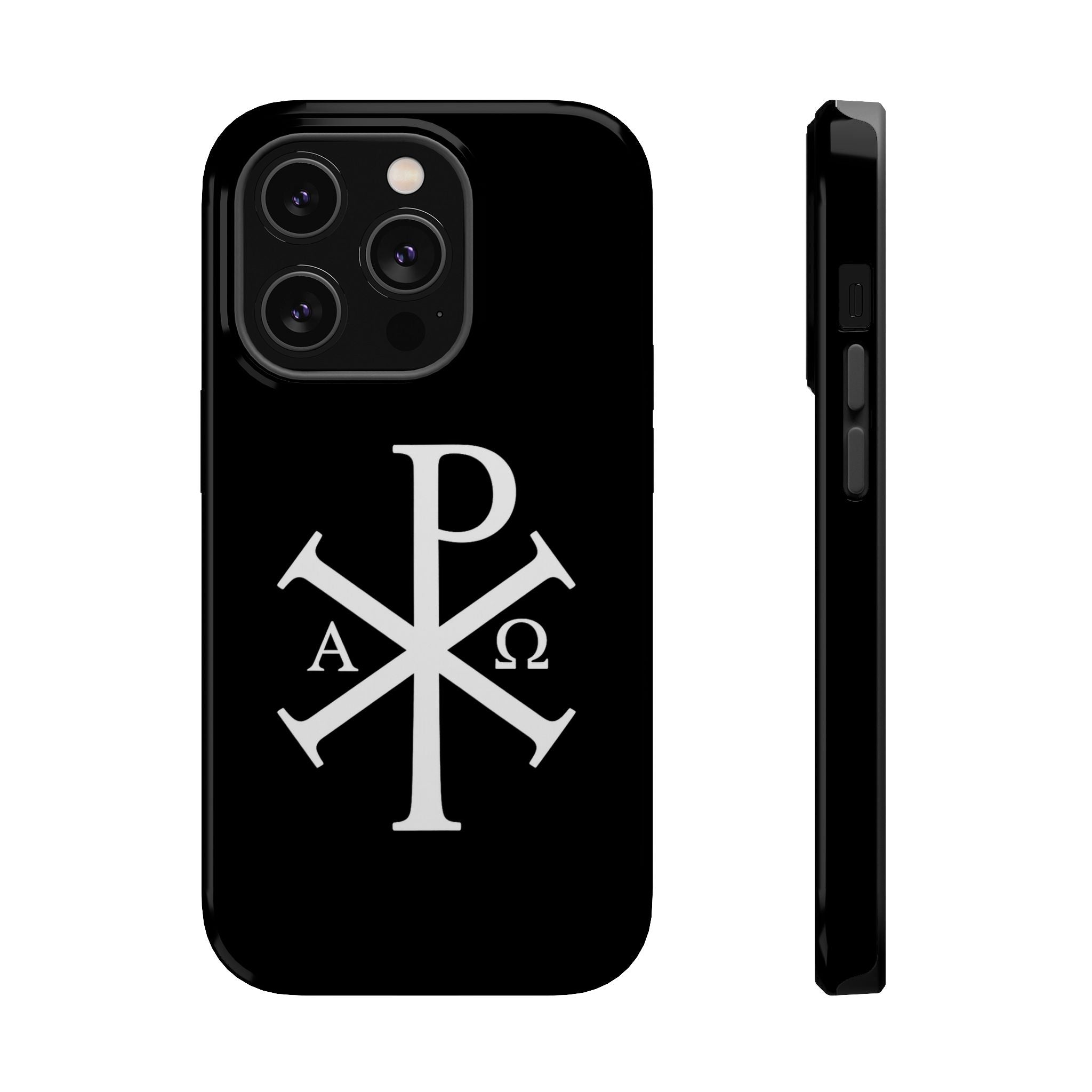 Pi Chi Rho White Design Magnetic Impact-Resistant Cases
