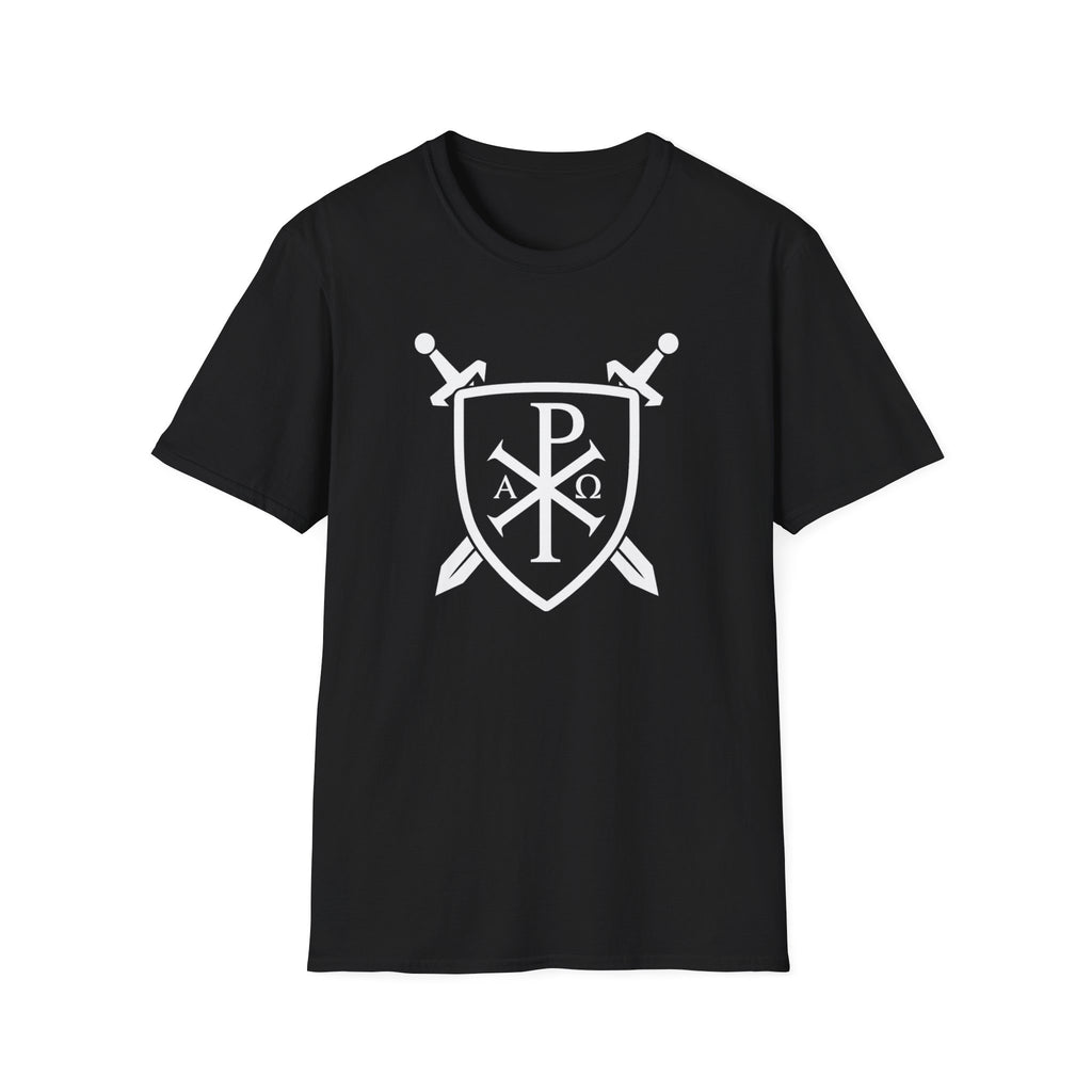 Unique Pi Chi Rho Crest Shield White Design Softstyle T-Shirt